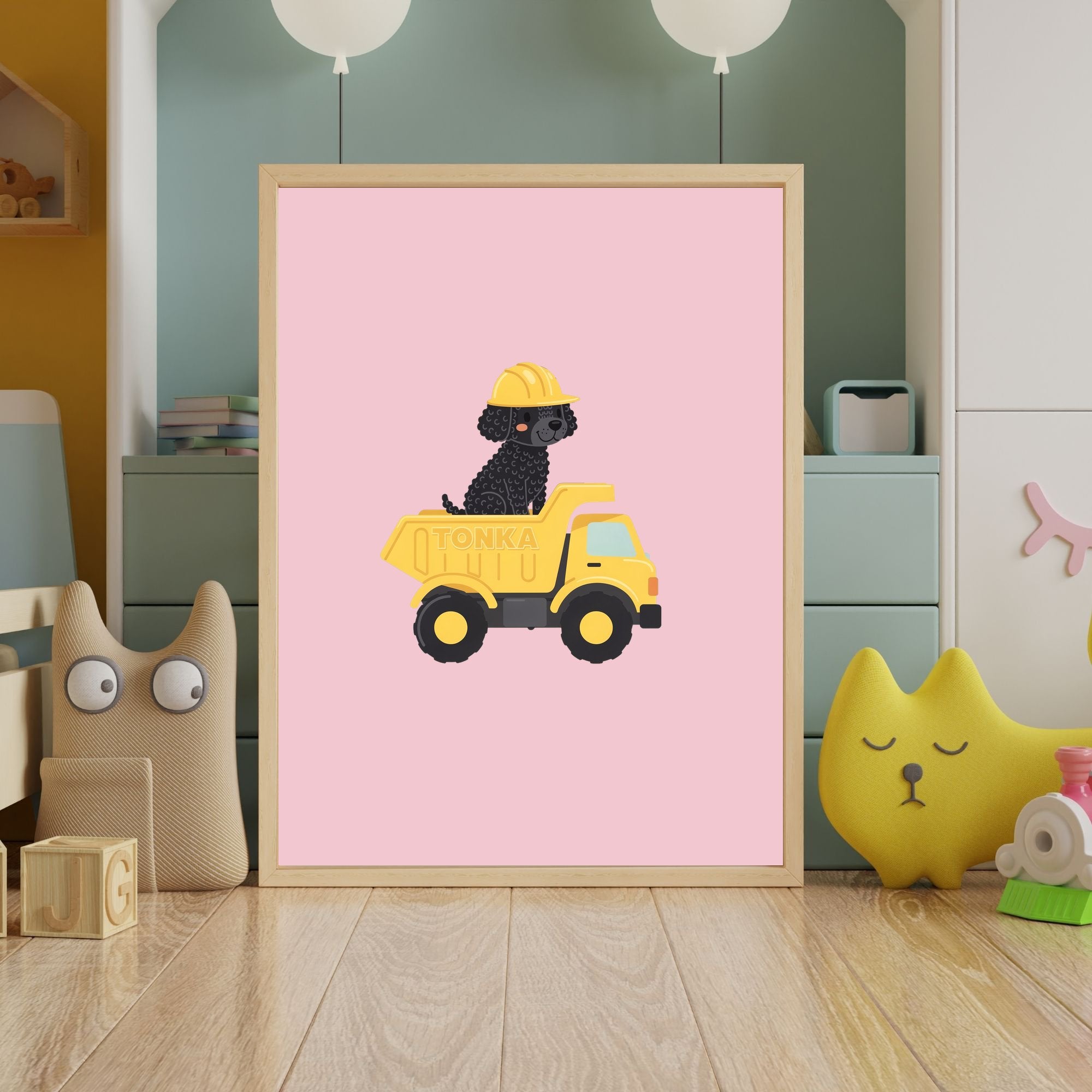 Curly Coated Retriever Kids Nursery Wall Art Print Bundle — 22 Dog Costume Designs, 5 Colours, 6 Print Sizes | Digital Download