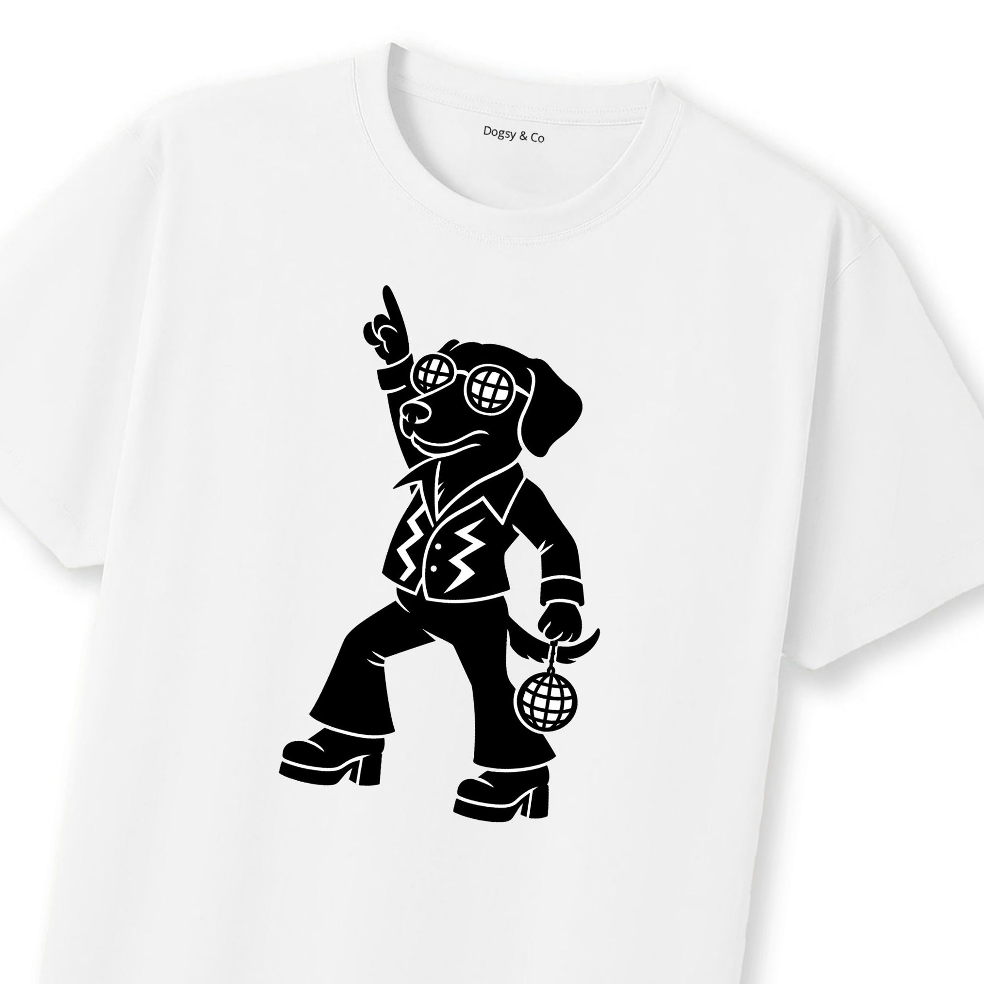 Curly Coated Retriever Disco Doggo T-Shirt | Dogsy & Co