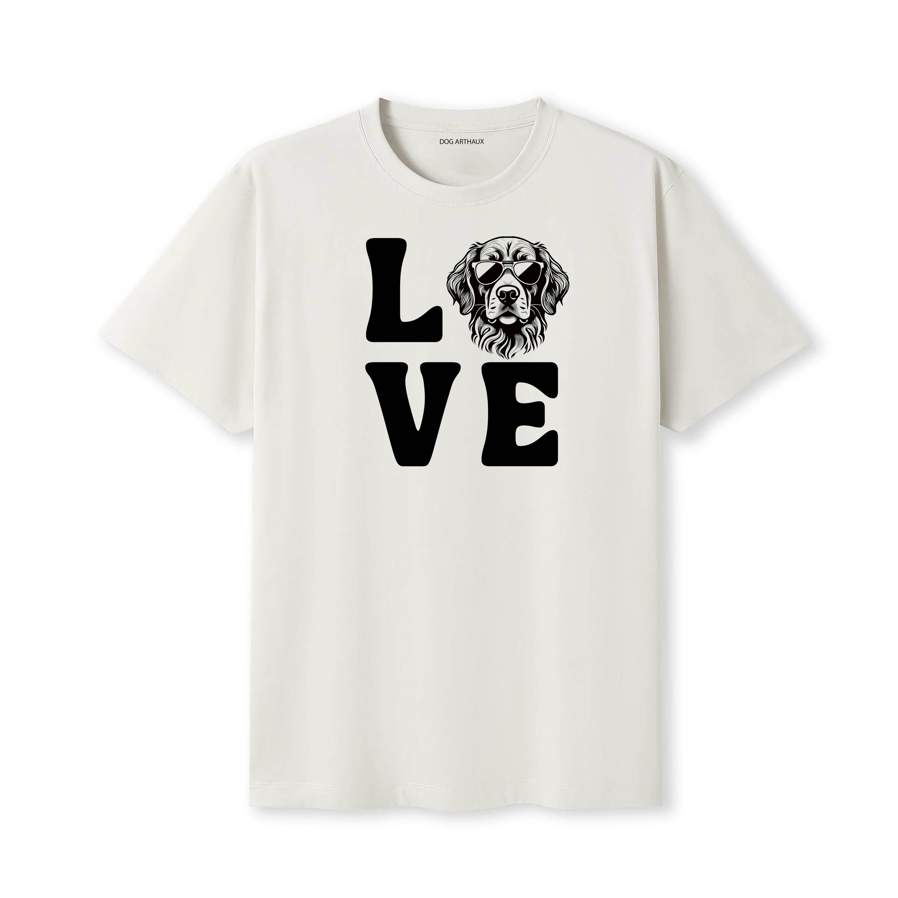 Curly Coated Retriever LOVE DOGS Tshirt