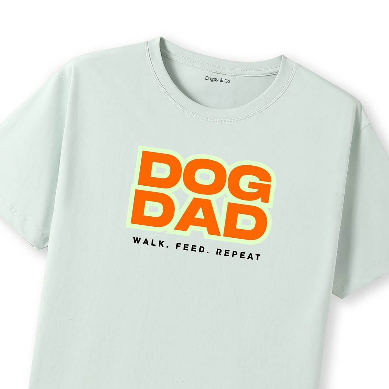 Dog Dad Walk. Feed.Repeat T-Shirt - image 9