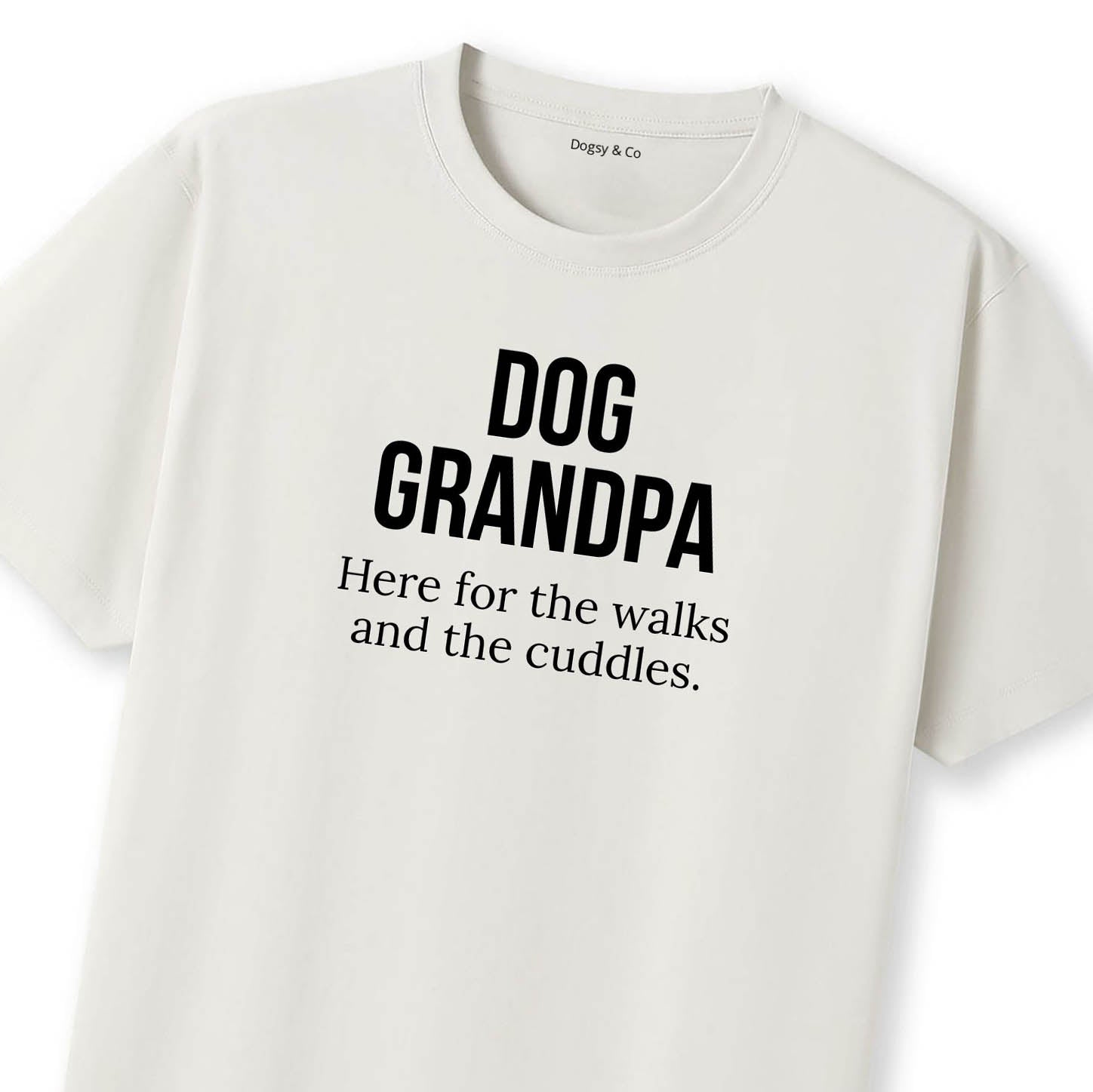 Dog Grandpa Here for the walks and the cuddles T-Shirt - image 10