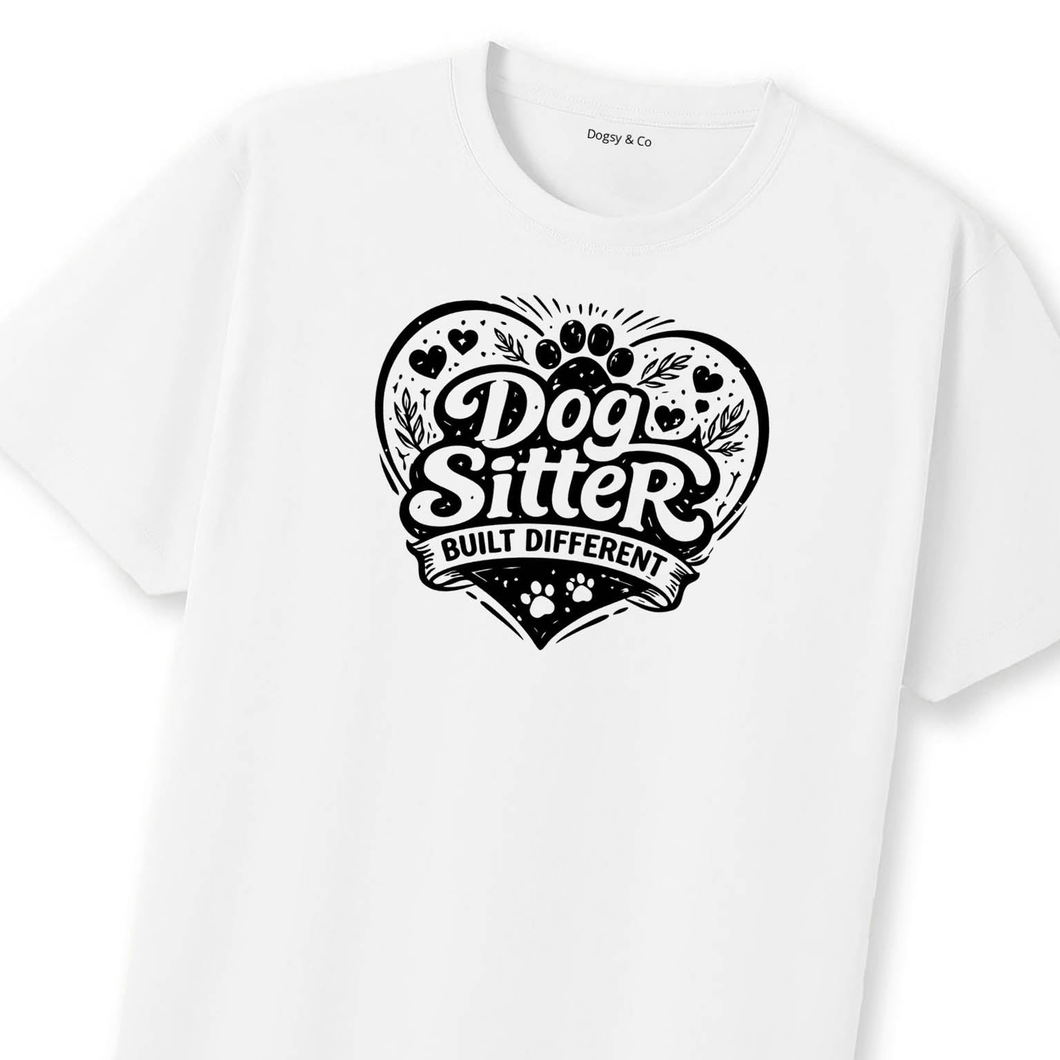 Dog Sitter Built Different T-Shirt | Dogsy & Co