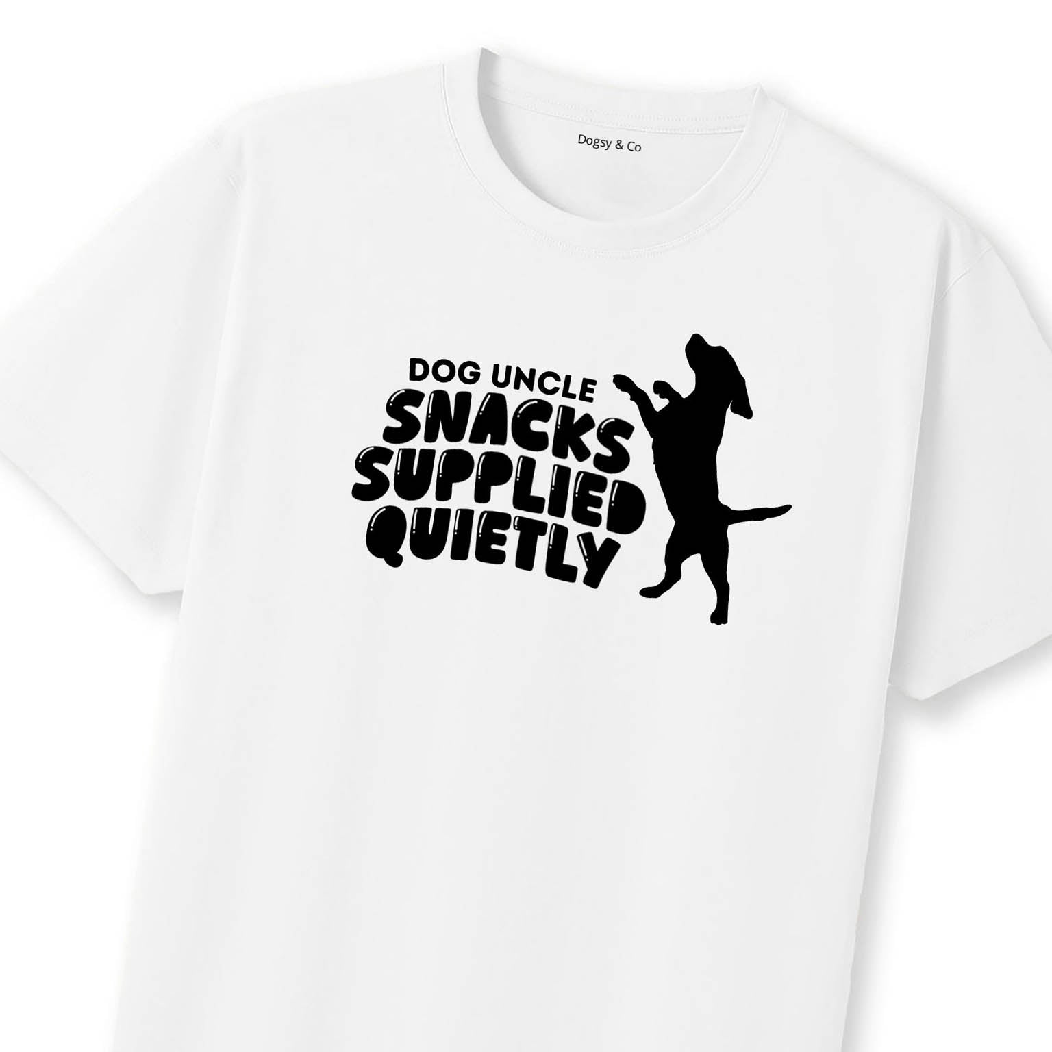 Dog Uncle T-Shirt Snacks supplied quietly. | Dogsy & Co