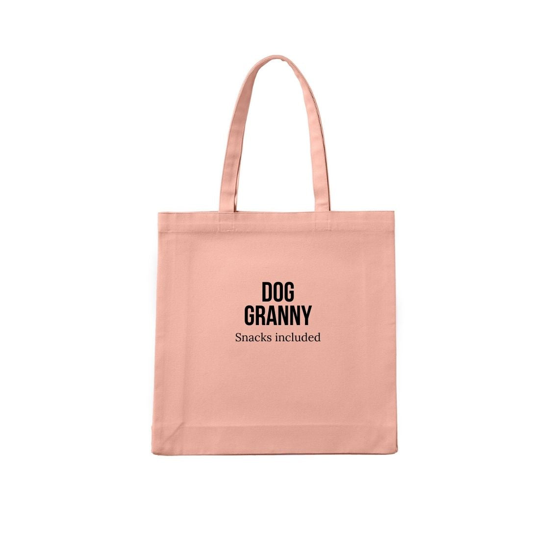 Dog Granny Tote Bag Snacks included.