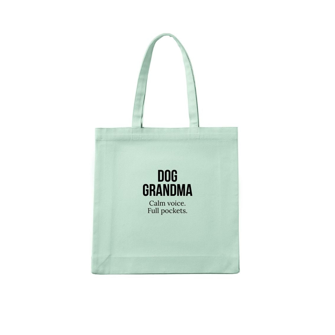 Dog Granny Tote Bag Snacks included.