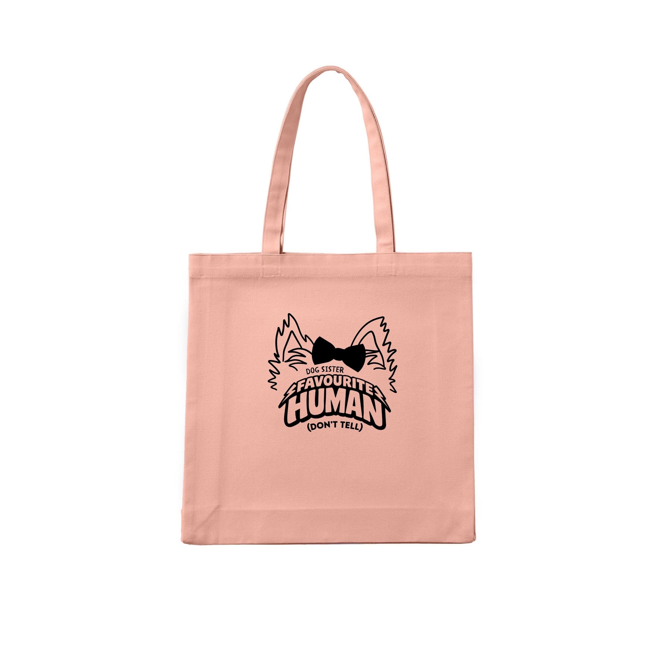 Dog Sister Favourite human (don't tell) Tote Bag - detail view