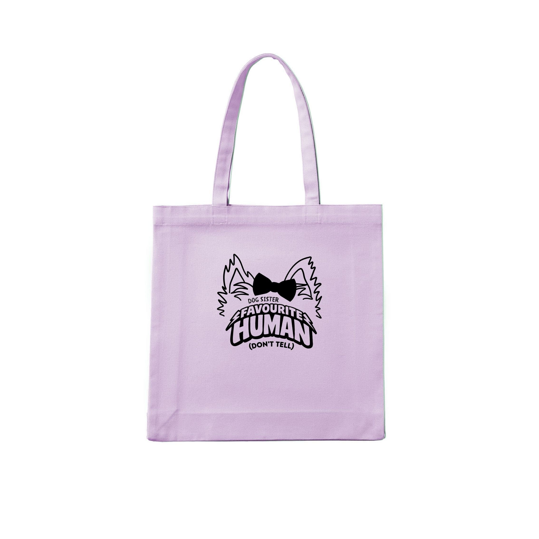 Dog Sister Favourite human (don't tell) Tote Bag - image 4