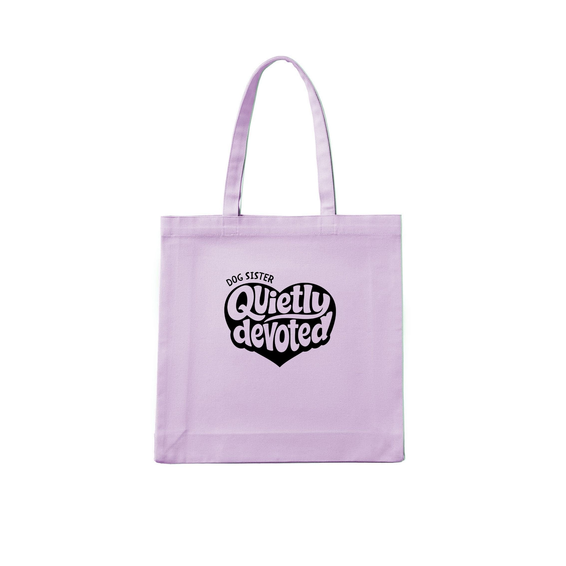 Dog Sister Quietly devoted Tote Bag - image 4