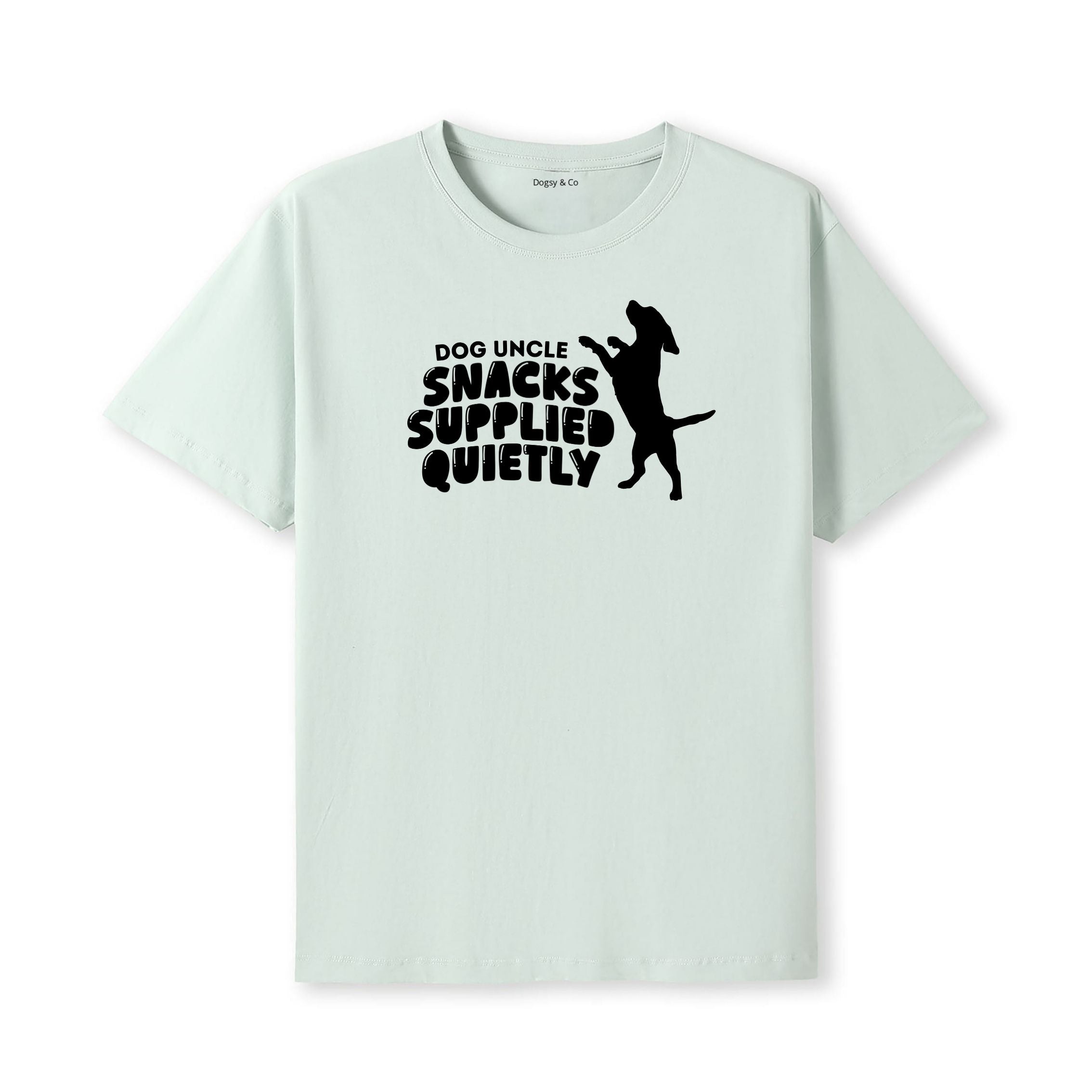 Dog Uncle T-Shirt Snacks supplied quietly. - alternate view