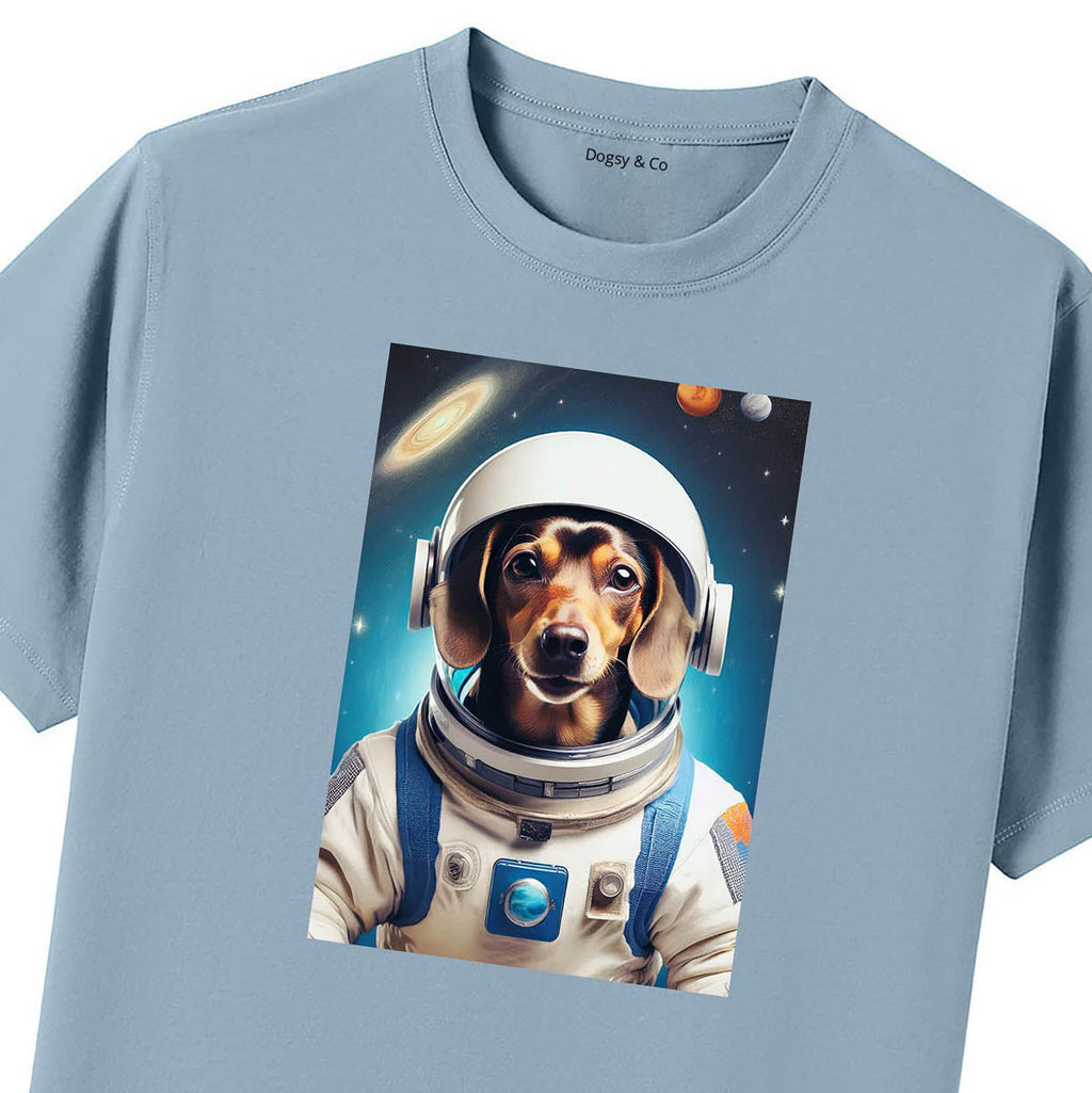 Blue T-Shirt Close Up
