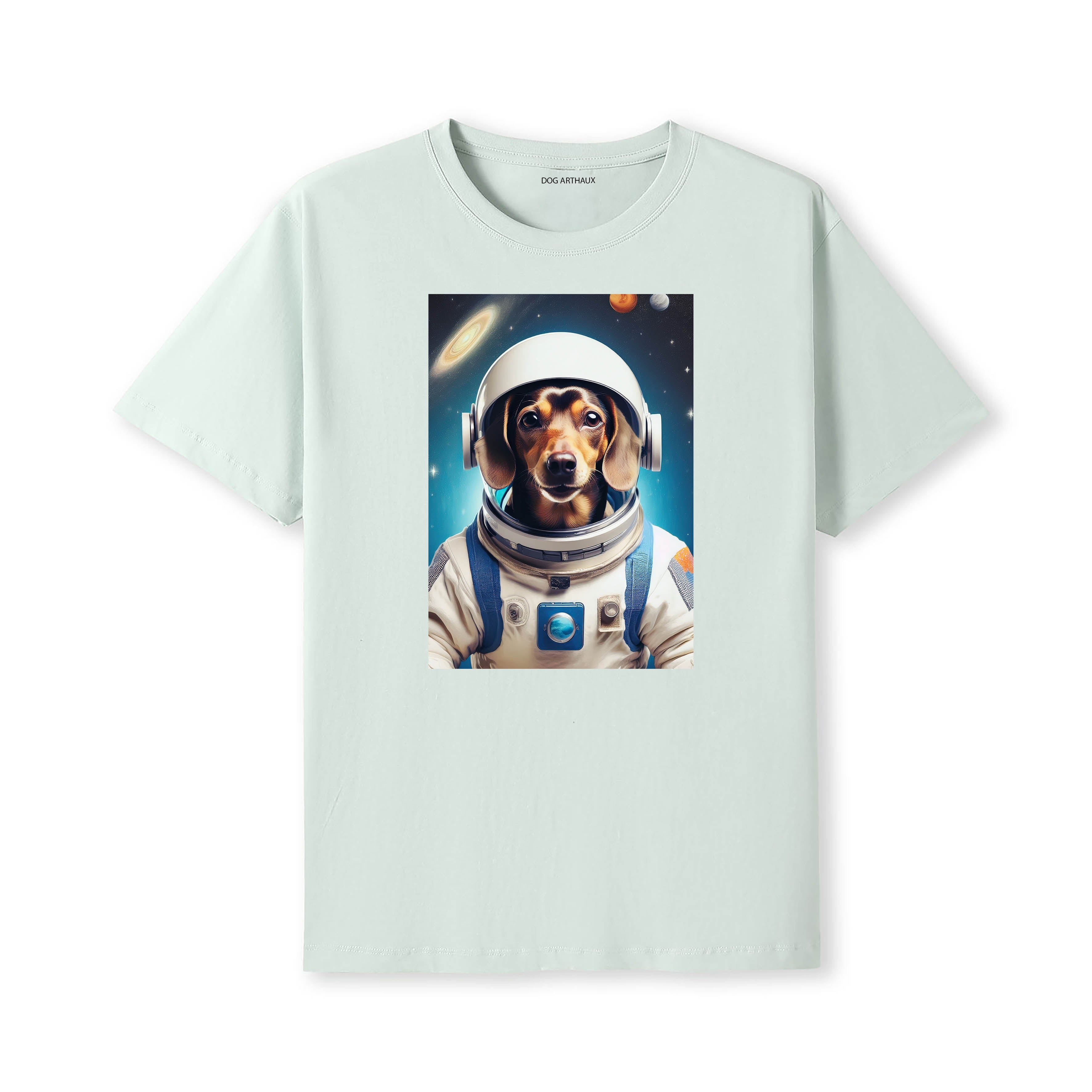 Dachshund Astronaut Dog T-shirt - Mint