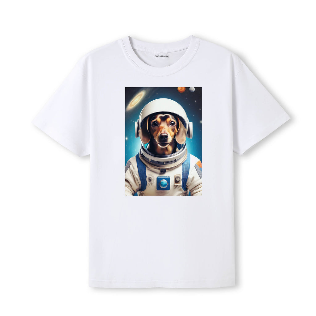 Dachshund Astronaut Dog T-shirt - White