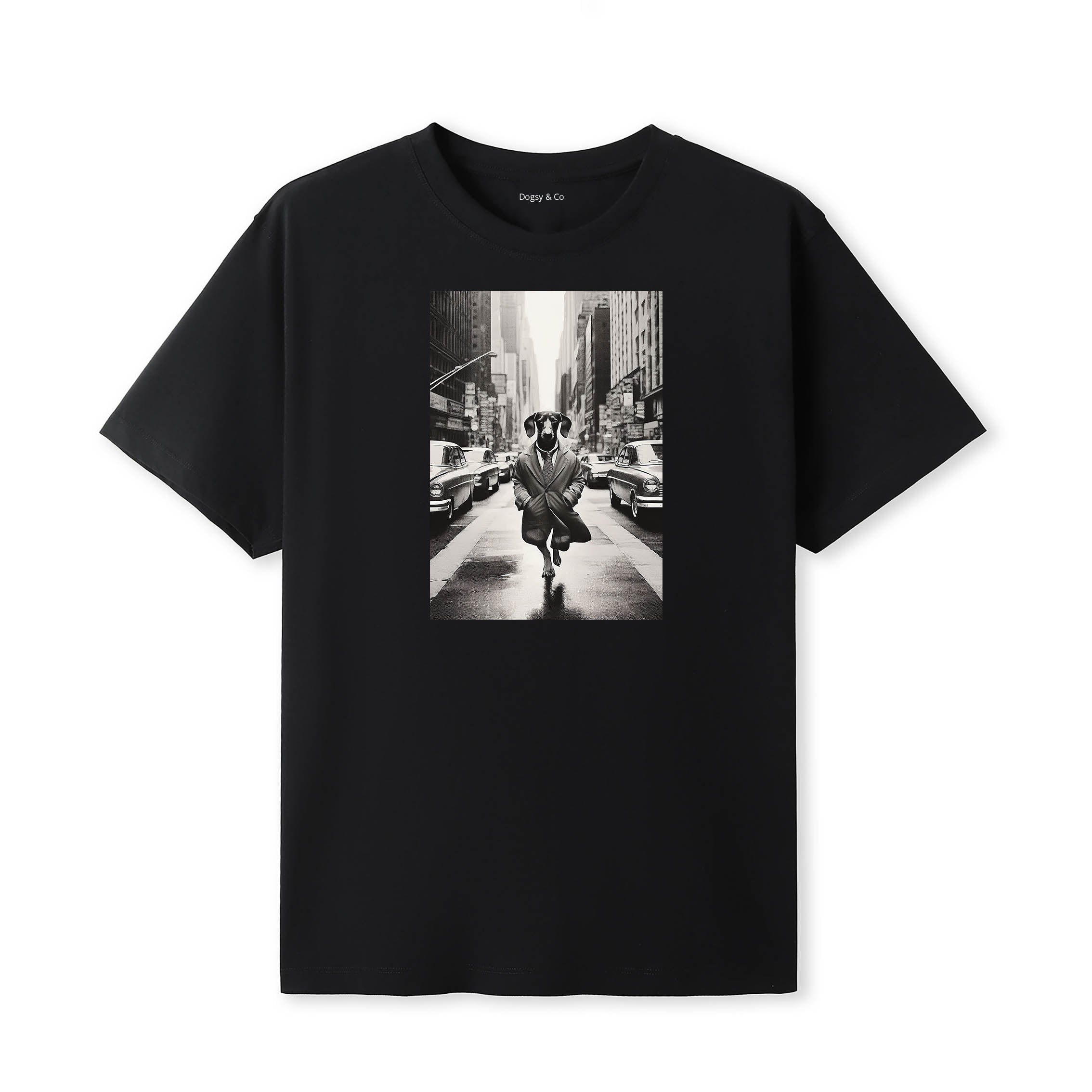 Dachshund Dogsy Dean T-Shirt Black