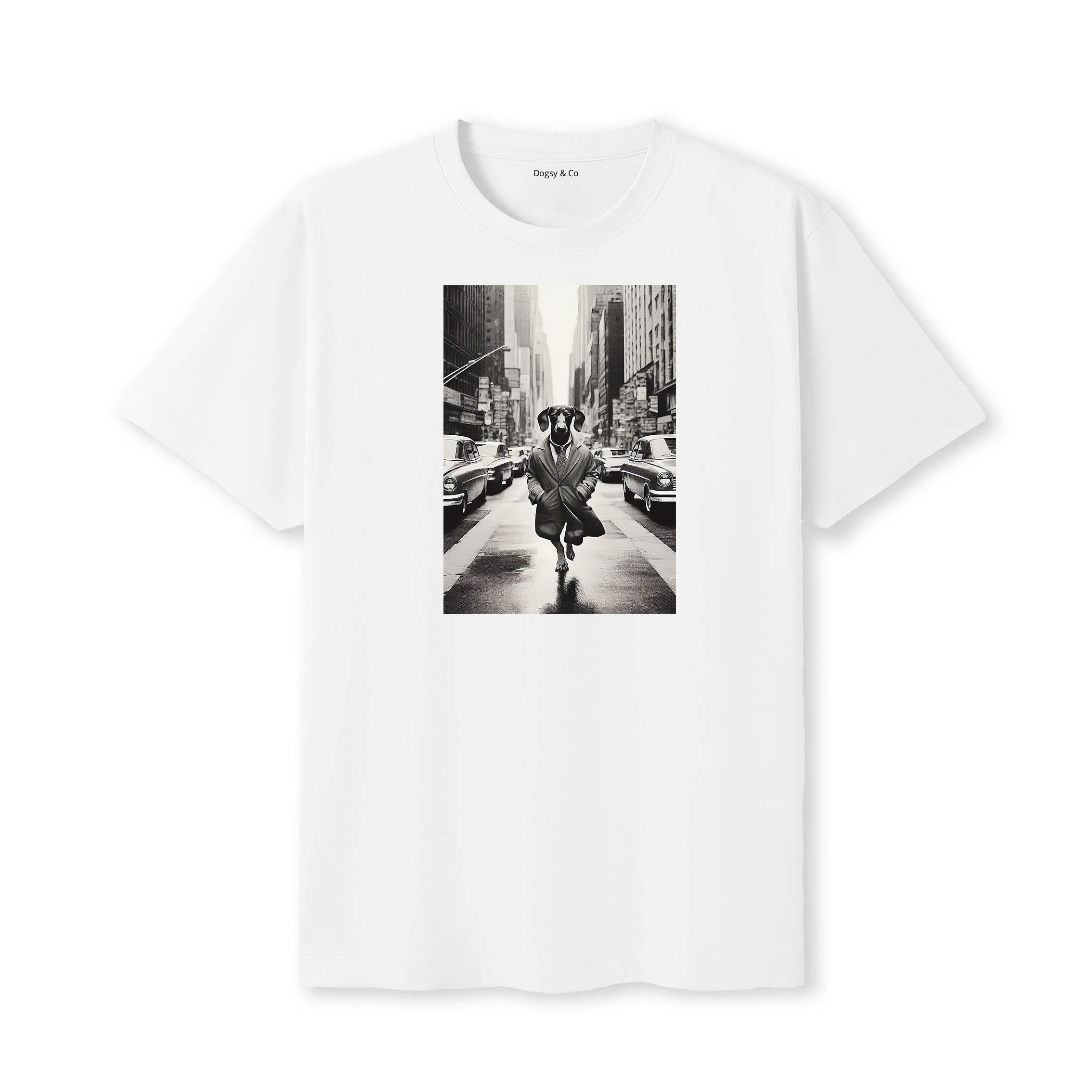 Dachshund Dogsy Dean T-Shirt White