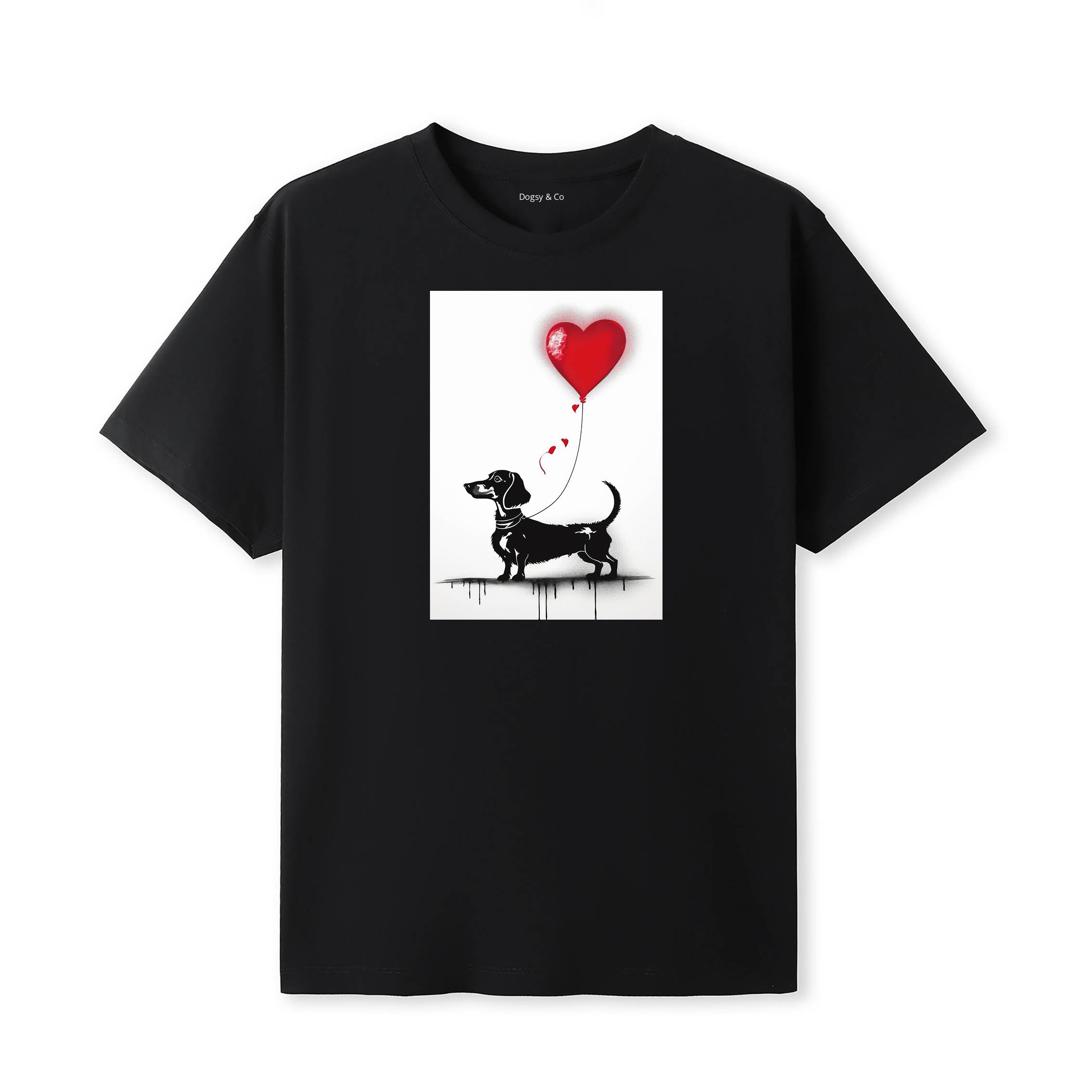 Dachshund 1 Dogsy T-Shirt Black