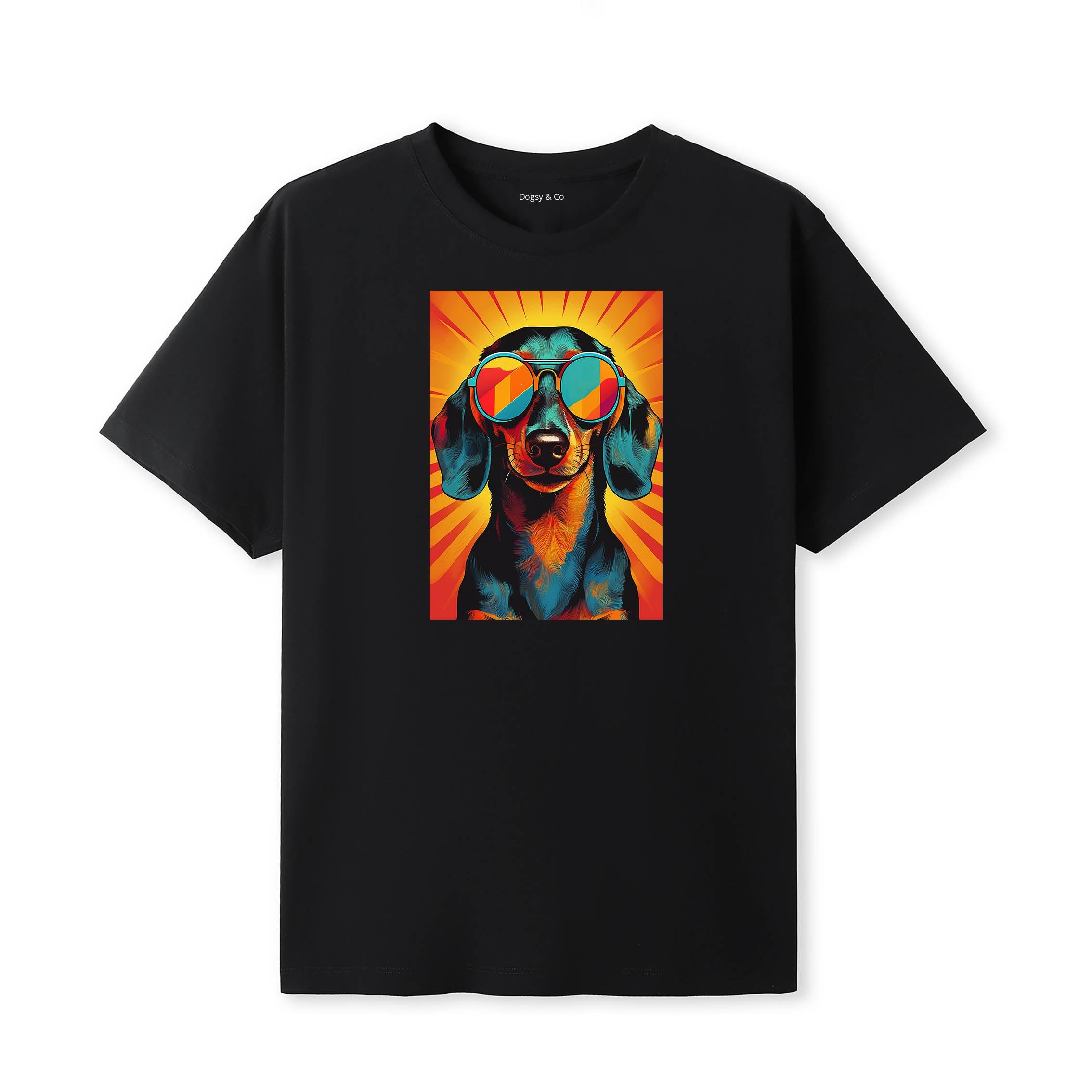 Dachshund Sunnies Dog T-Shirt Black