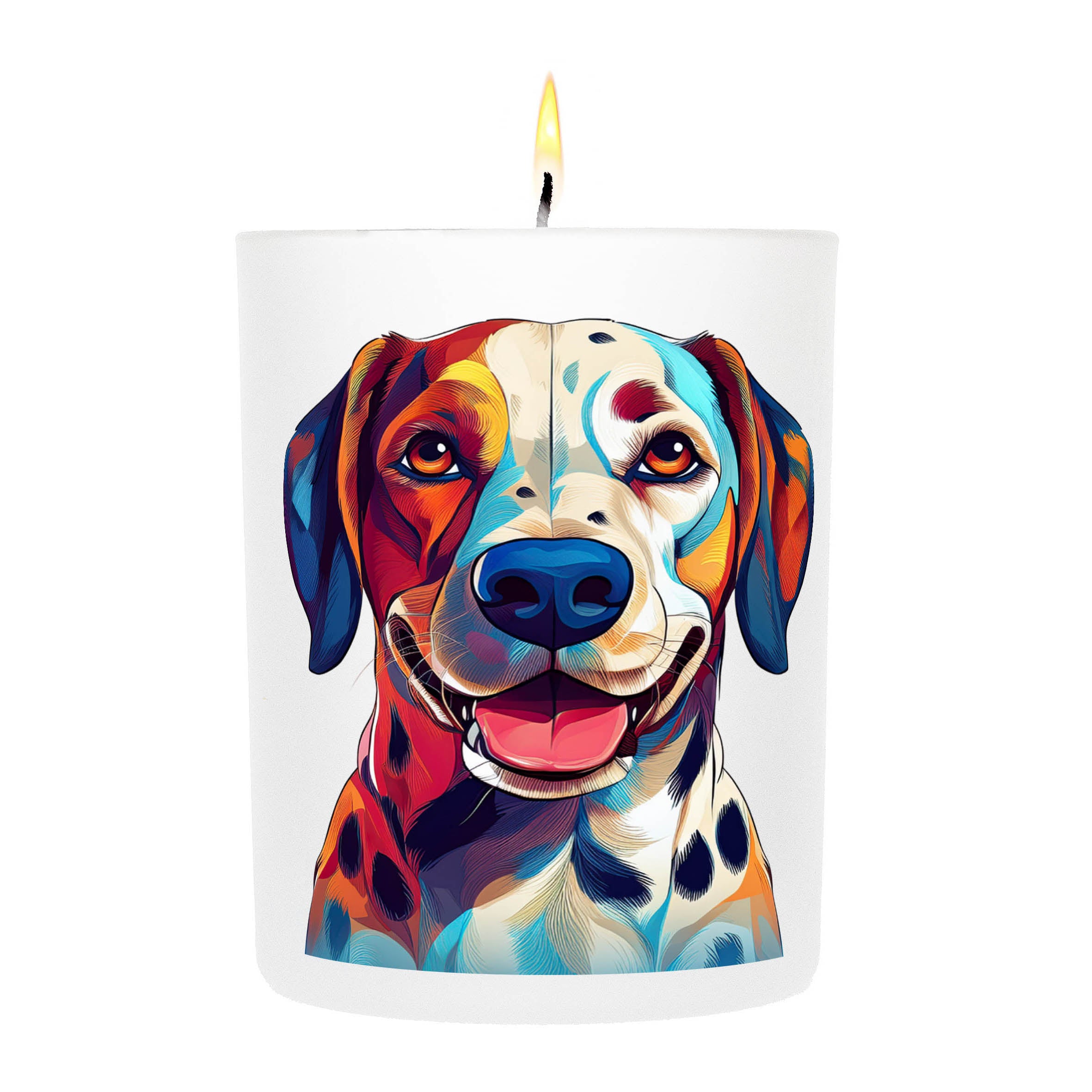Dalmatian Graphic Bold Dog Candle