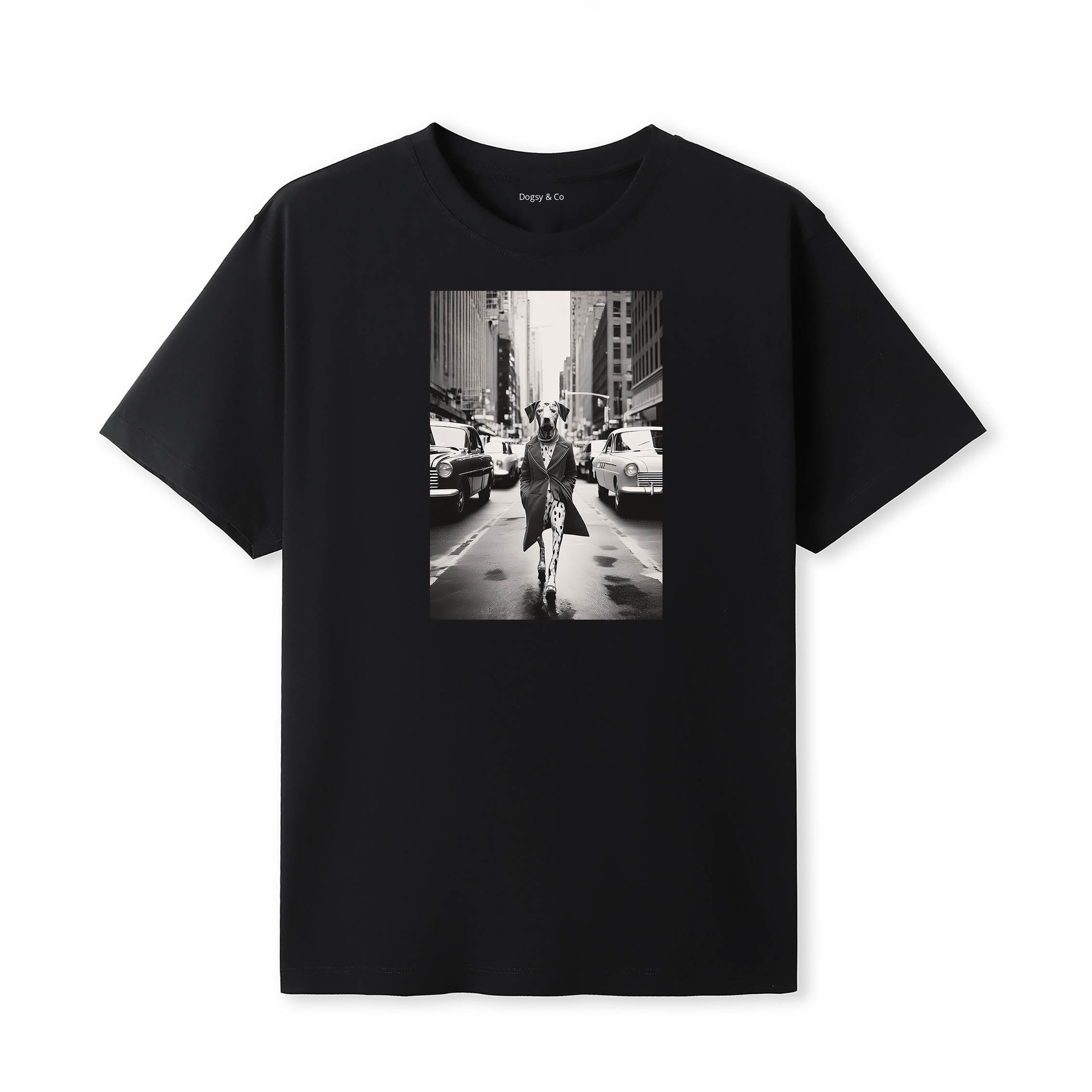Dalmatian Dogsy Dean T-Shirt Black