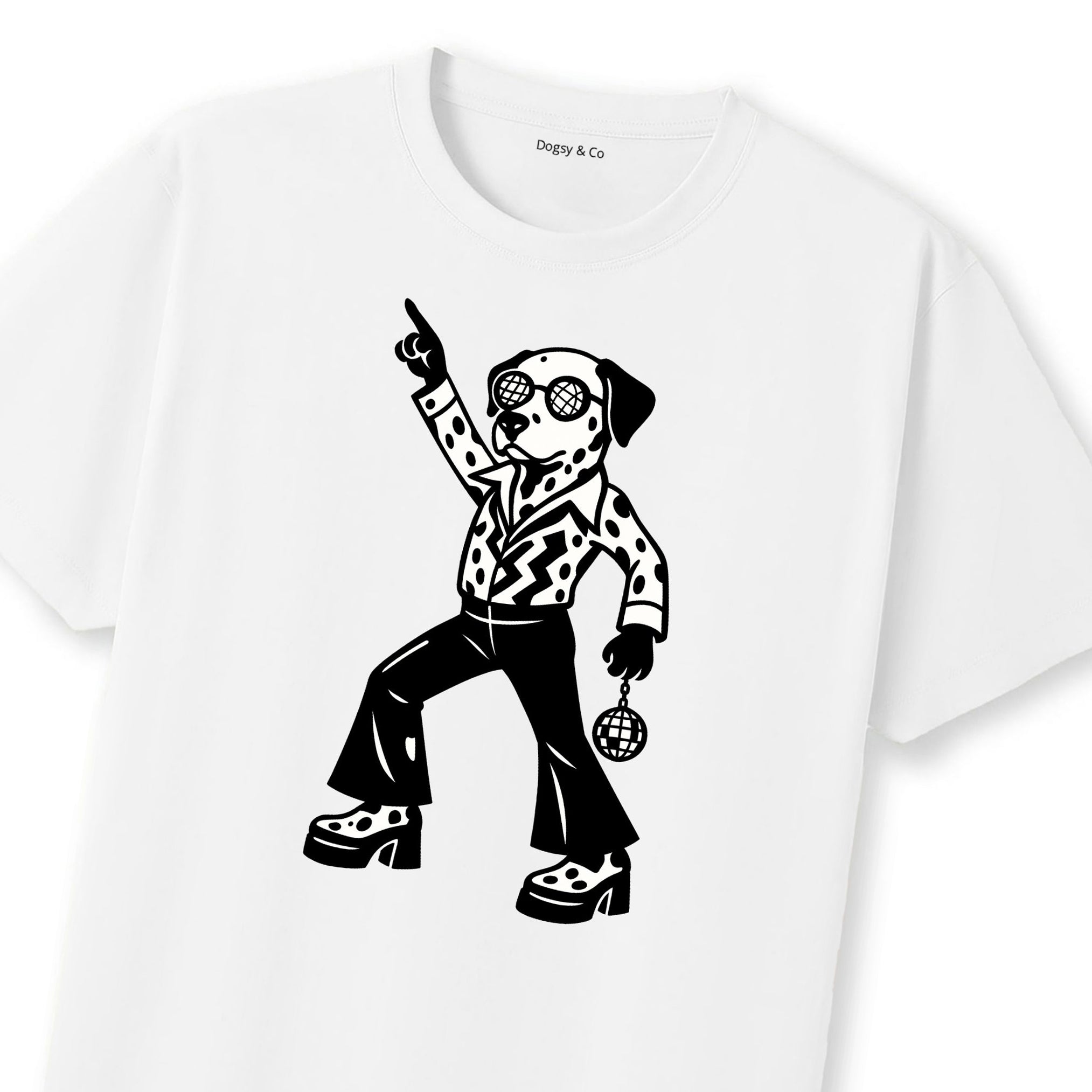 Dalmatian Disco Doggo T-Shirt | Dogsy & Co