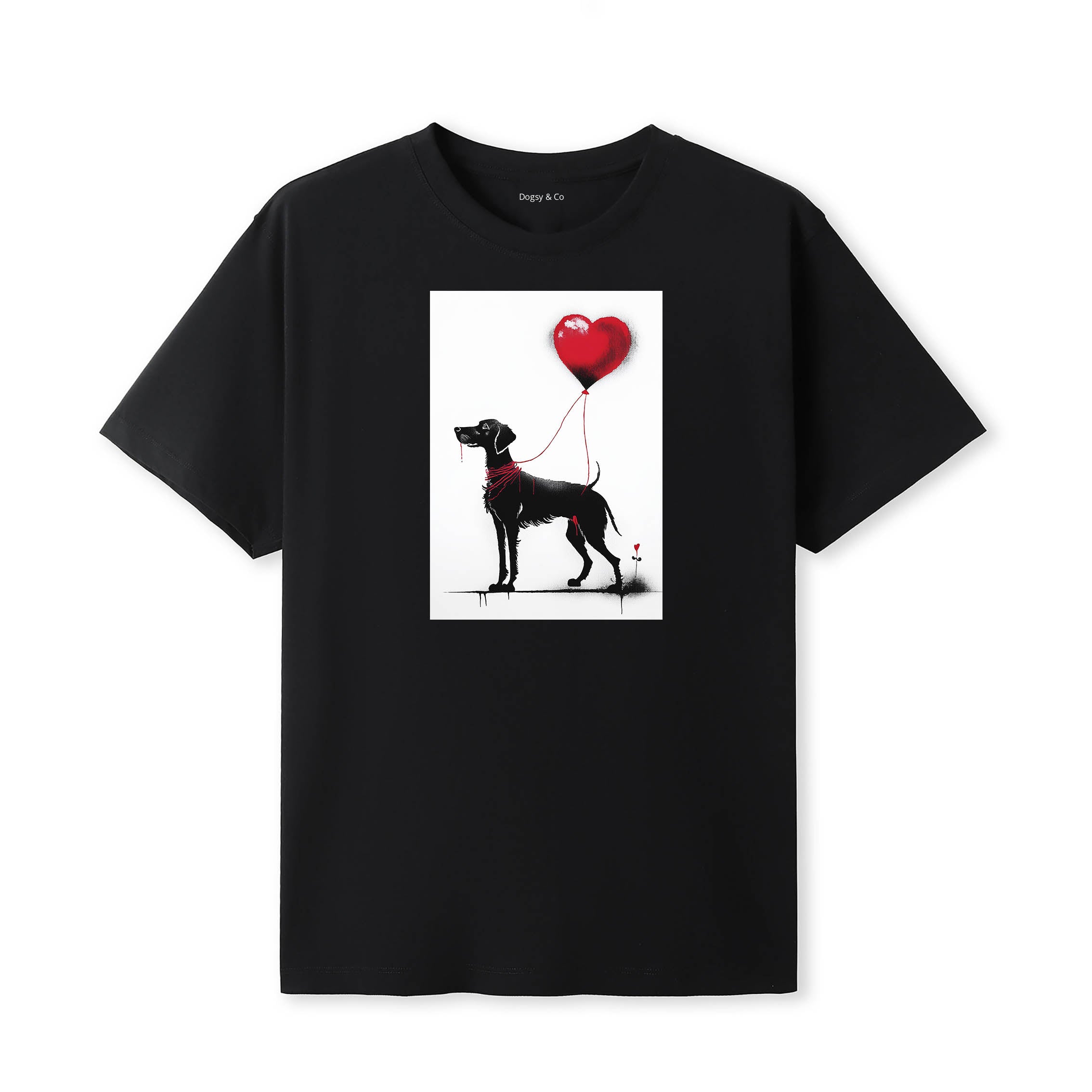 Deerhound 1 Dogsy T-Shirt Black