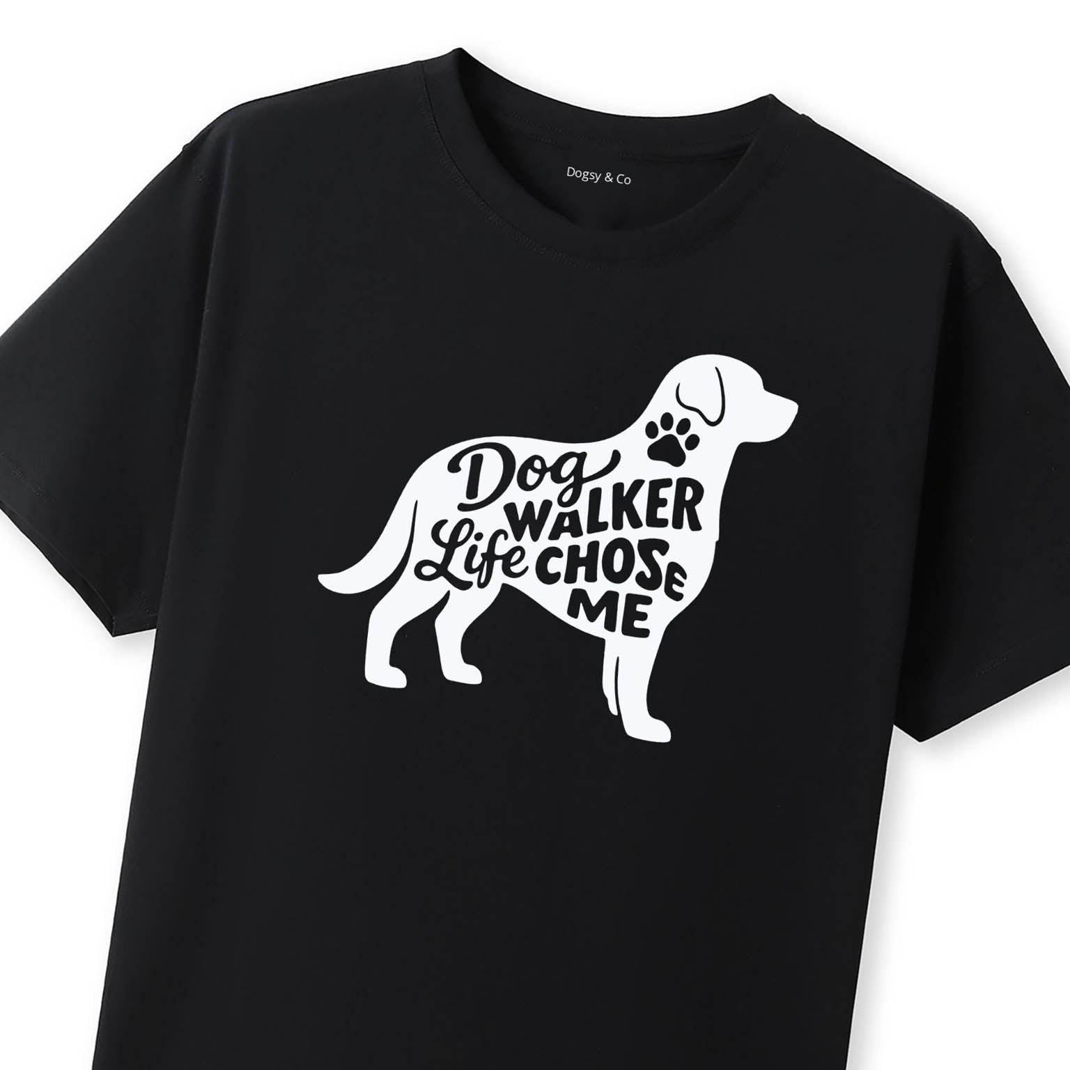 Dog Walker Life Chose Me T-Shirt - image 12