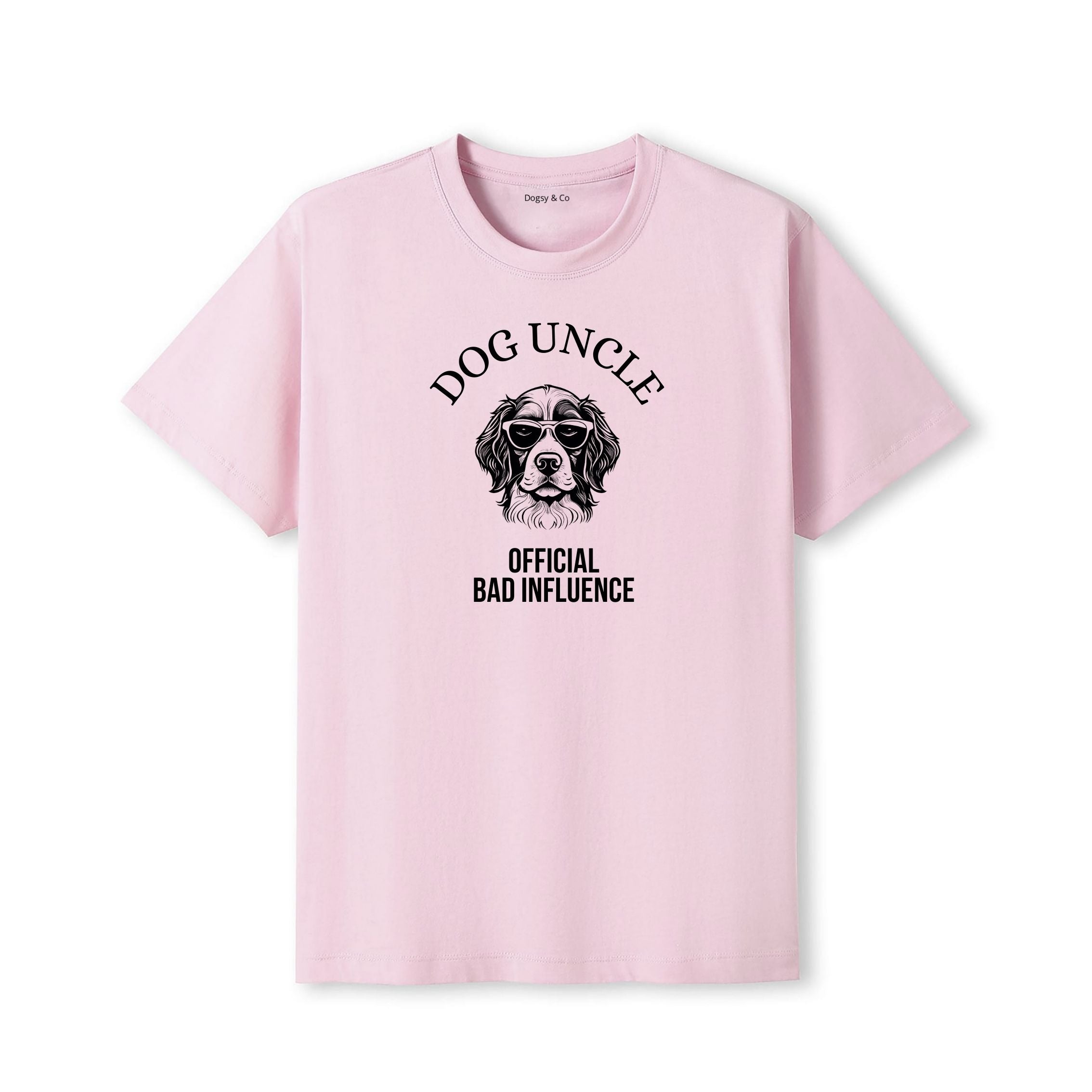 Official Bad Influence Dog Uncle T-Shirt - detail view