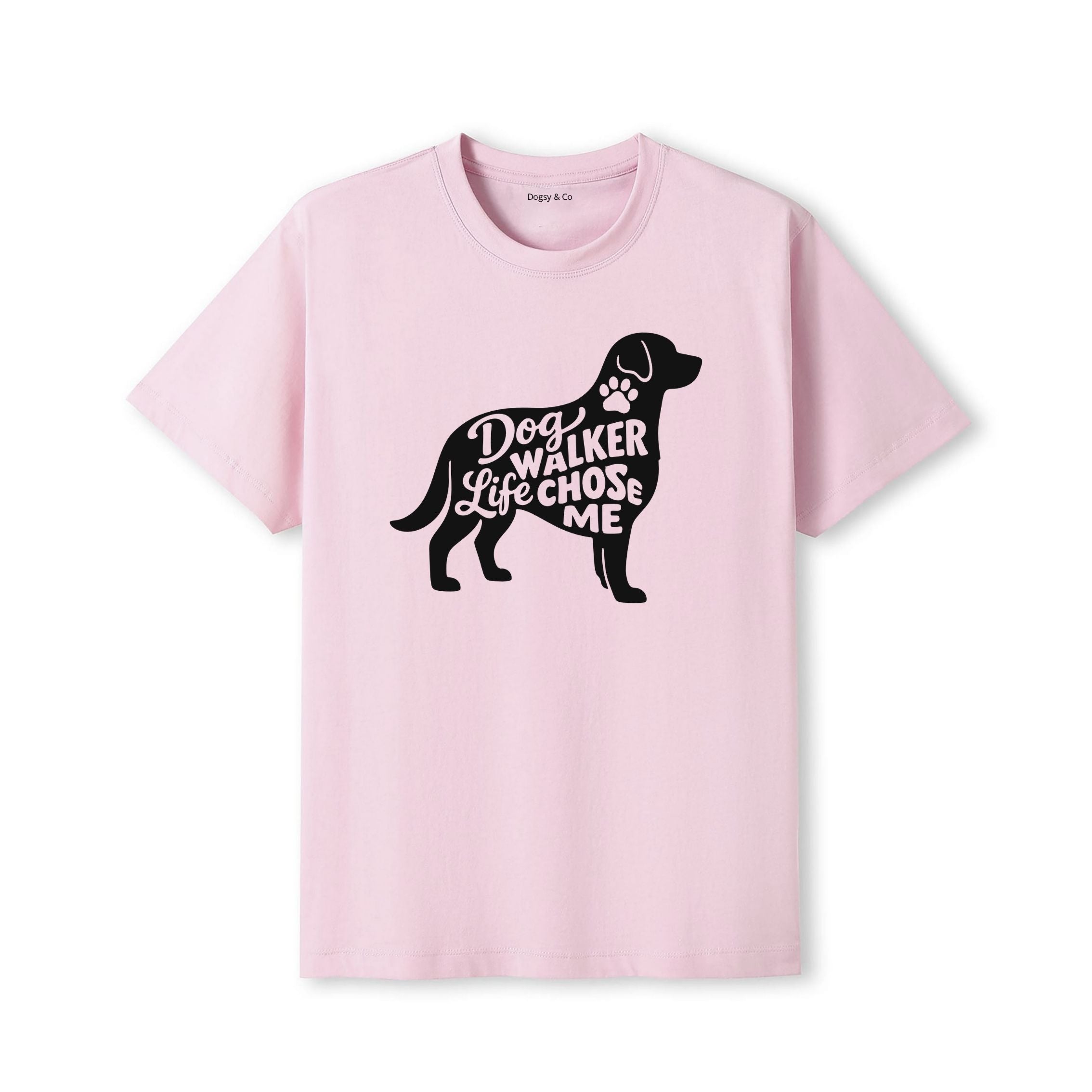 Dog Walker Life Chose Me T-Shirt - detail view