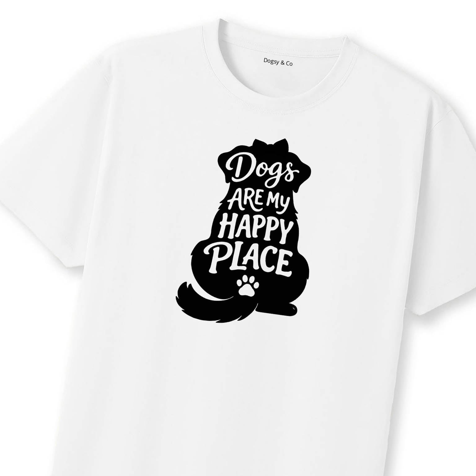 Dogs Are My Happy Place 2 T-Shirt | Dogsy & Co