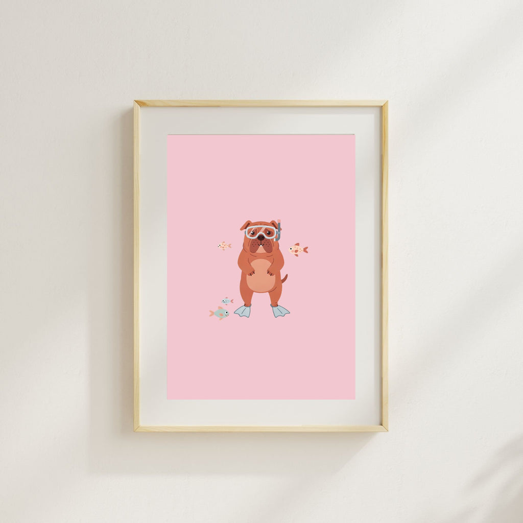 Dogue de Bordeaux Kids Nursery Wall Art Print Bundle — 22 Dog Costume Designs, 5 Colours, 6 Print Sizes | Digital Download