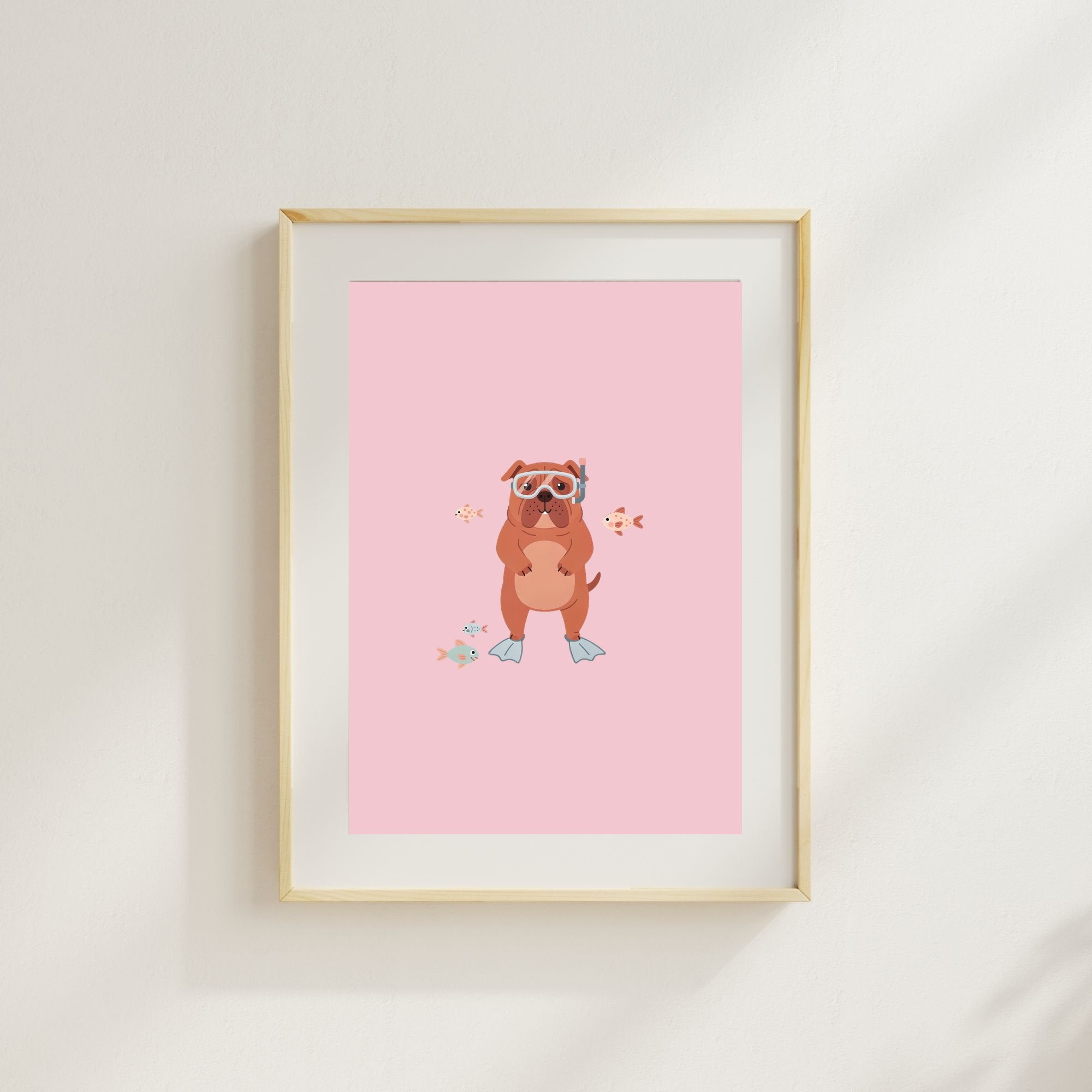 Dogue de Bordeaux Kids Nursery Wall Art Print Bundle — 22 Dog Costume Designs, 5 Colours, 6 Print Sizes | Digital Download