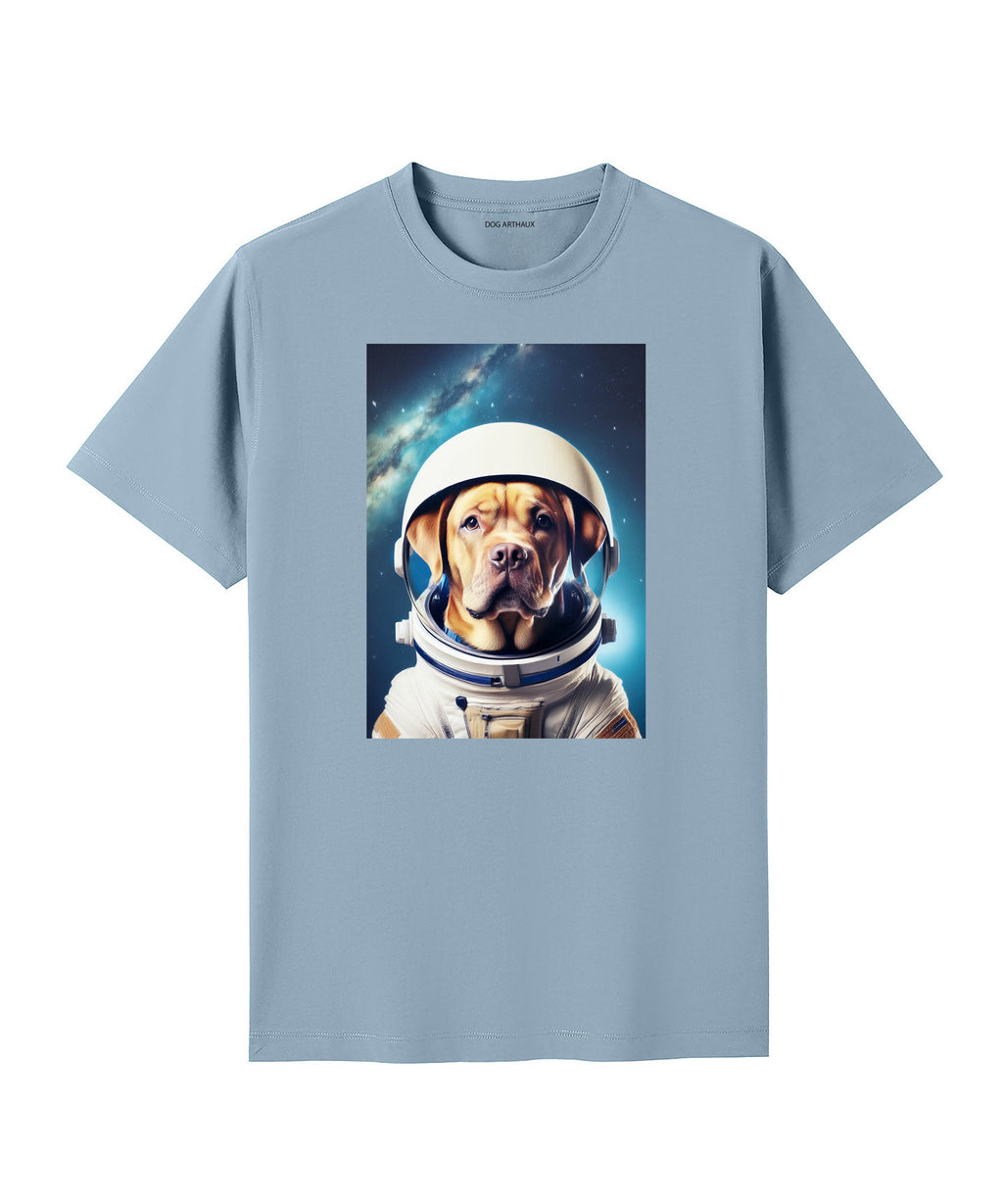 Dogue de Bordeaux Astronaut Dog T-shirt - Blue