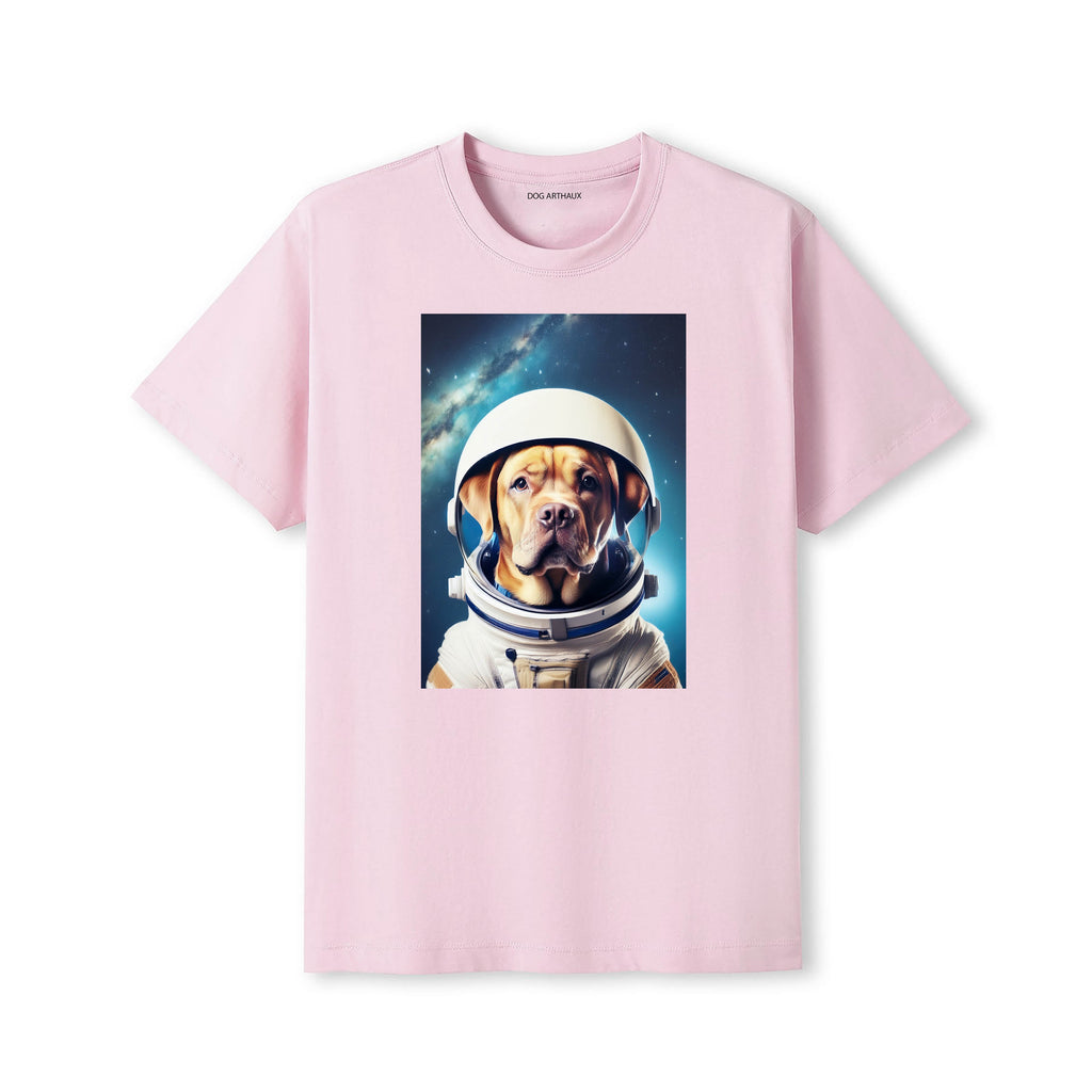 Dogue de Bordeaux Astronaut Dog T-shirt - Pink