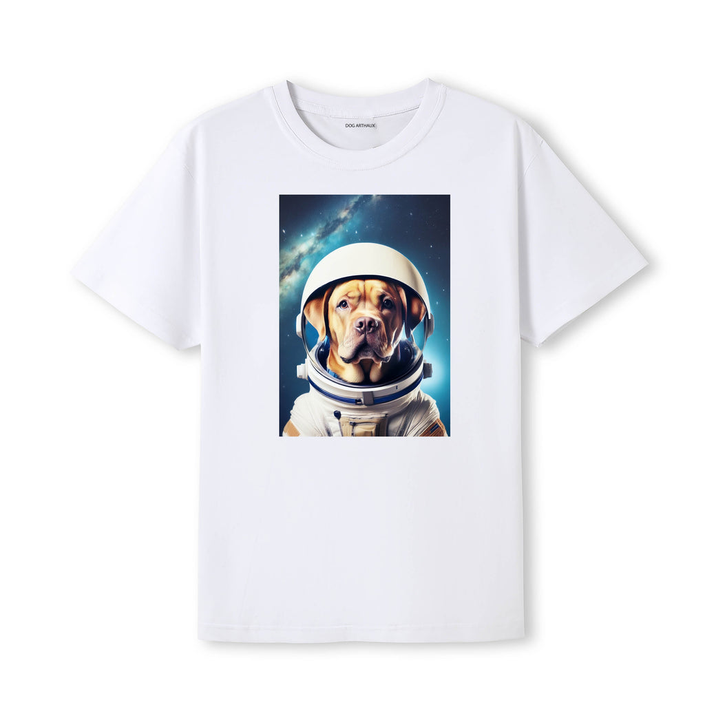 Dogue de Bordeaux Astronaut Dog T-shirt - White