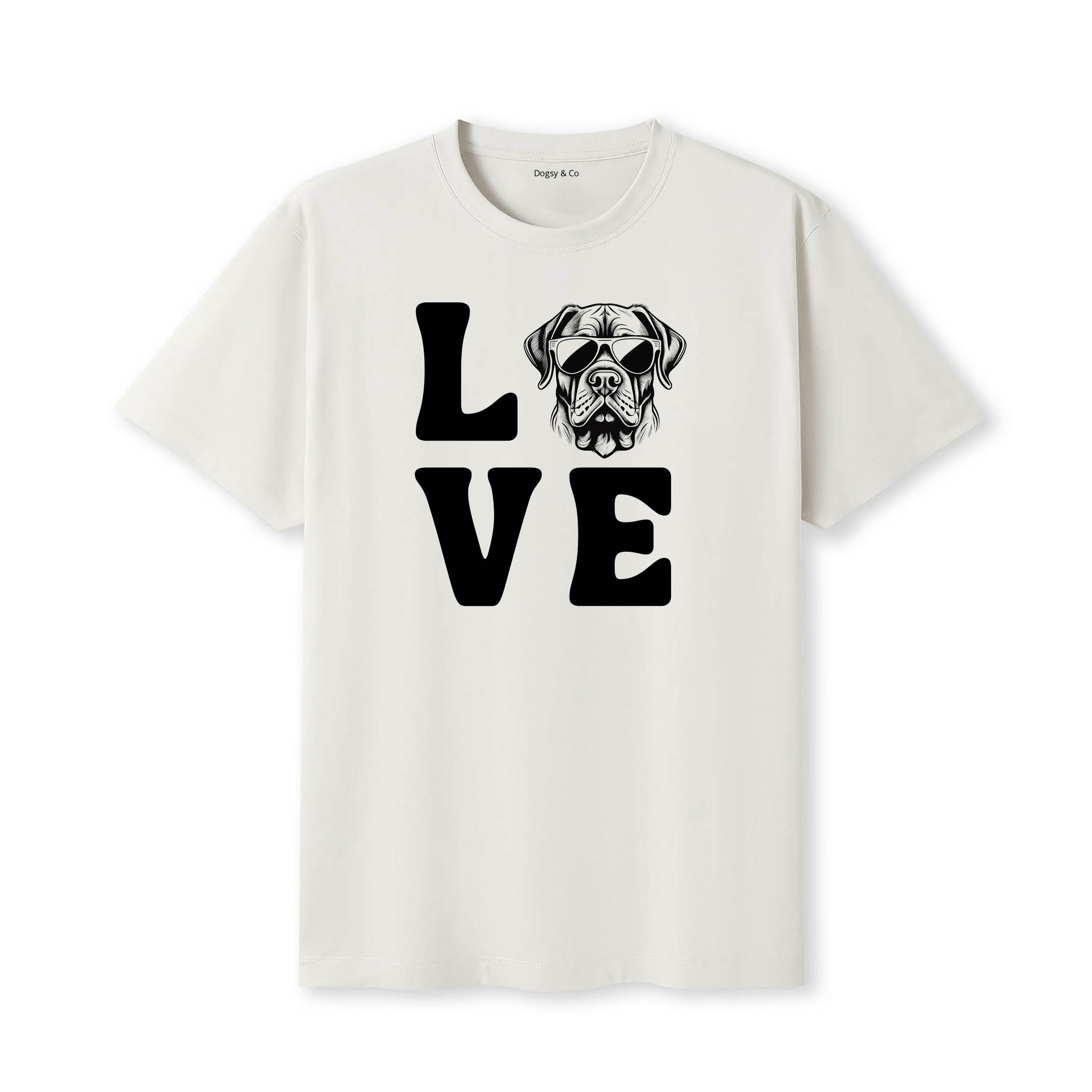 Dogue de Bordeaux LOVE DOGS Tshirt - Natural