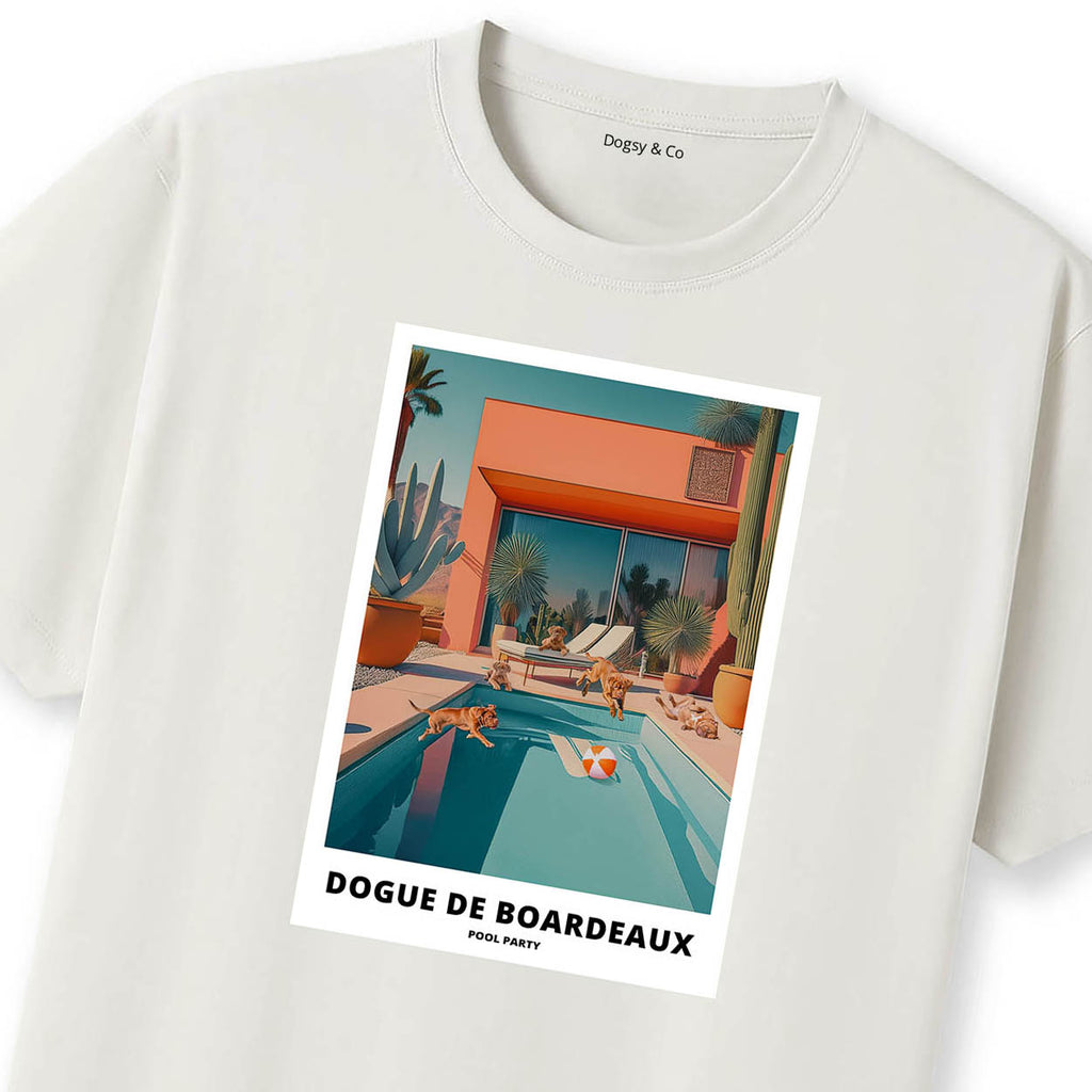 Dogue de Bordeaux Pool Party T-shirt