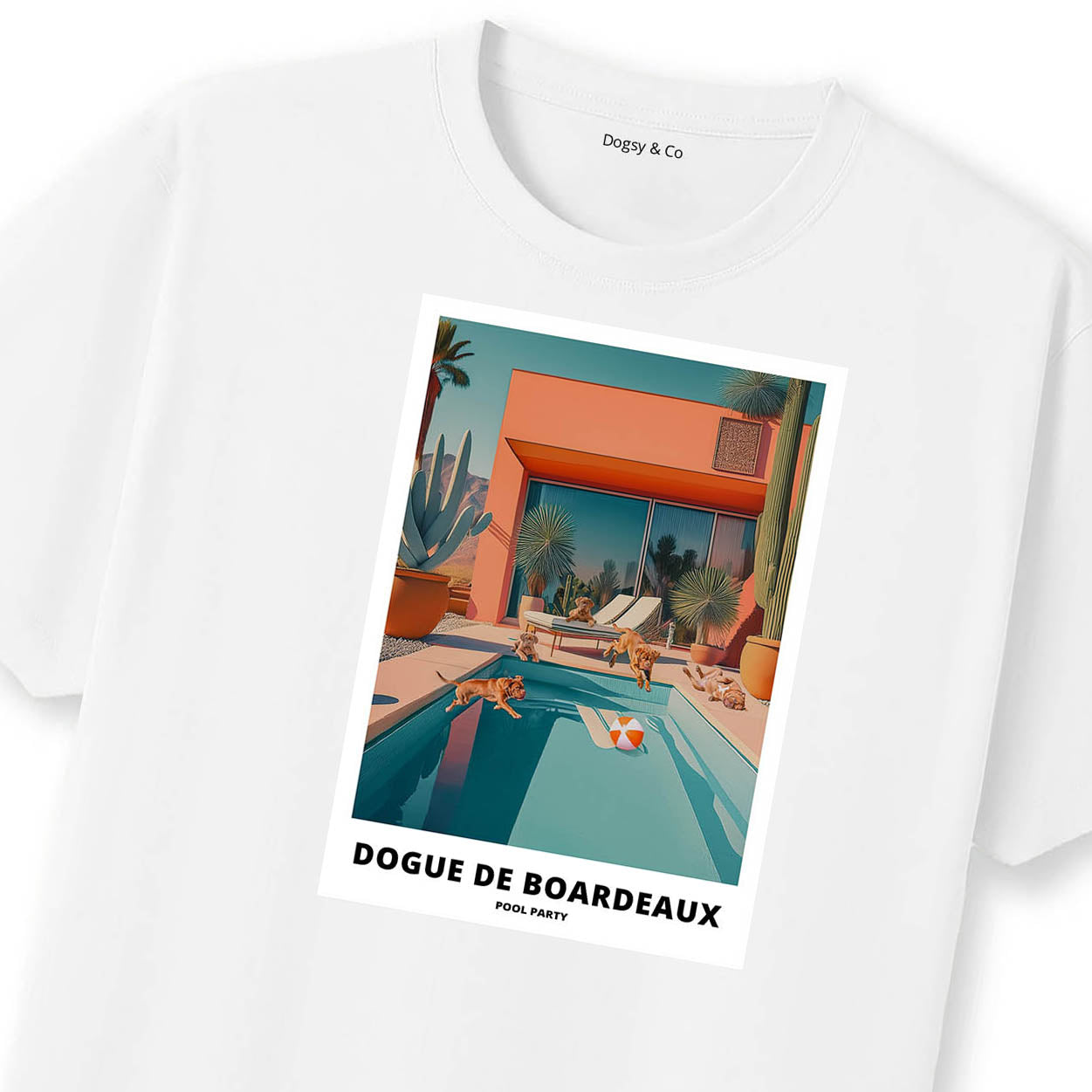 Dogue de Bordeaux Pool Party T-shirt