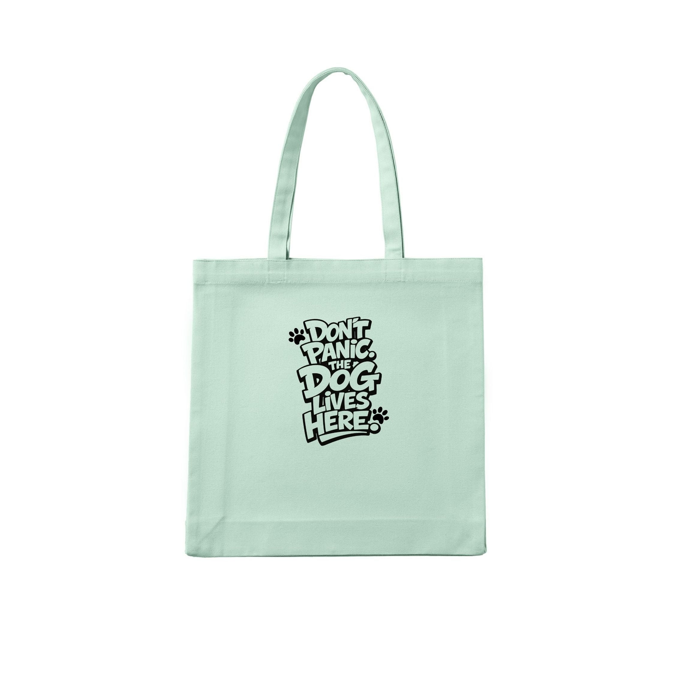 Don't Panic. The Dog Lives Here. Tote Bag - alternate view