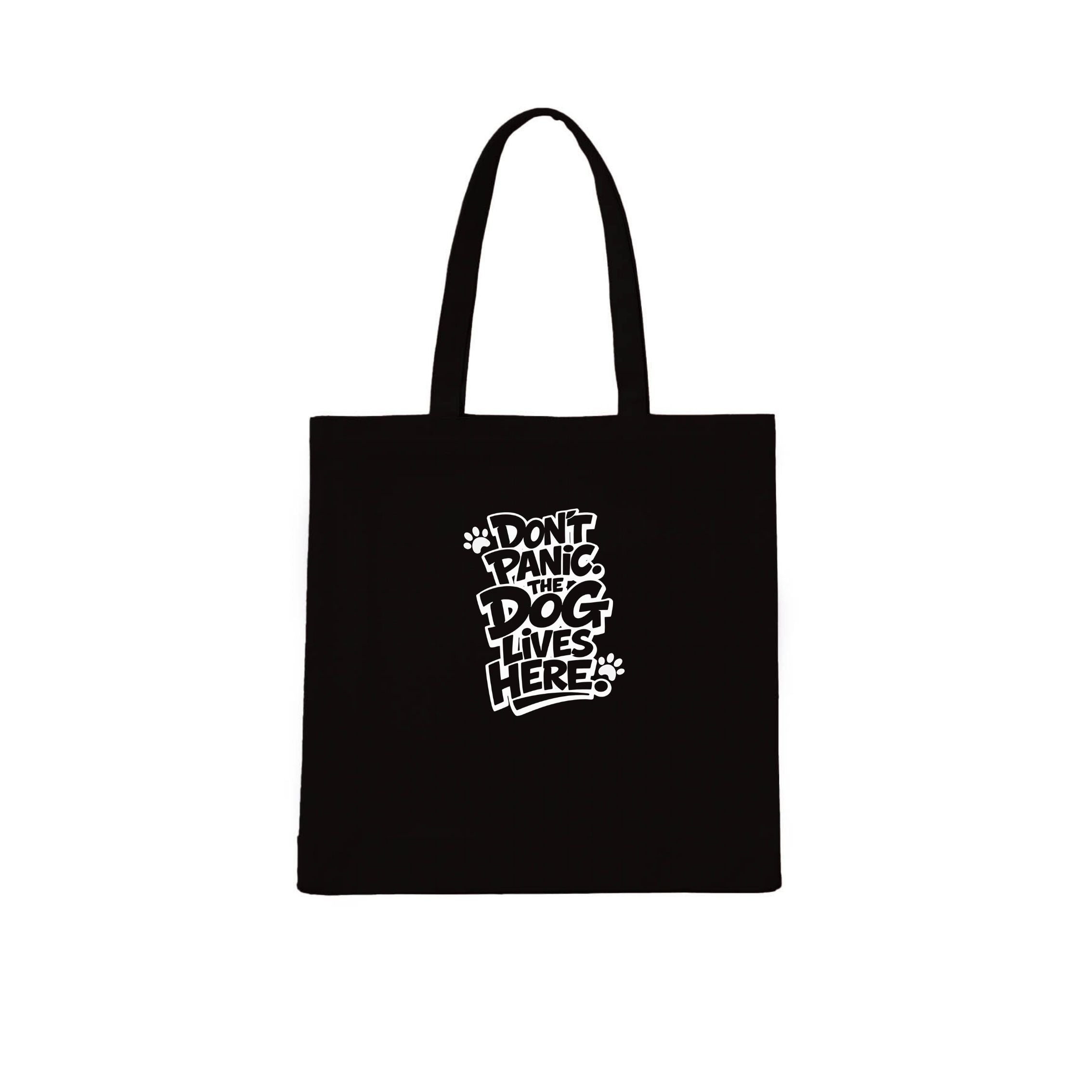 Don't Panic. The Dog Lives Here. Tote Bag | Dogsy & Co