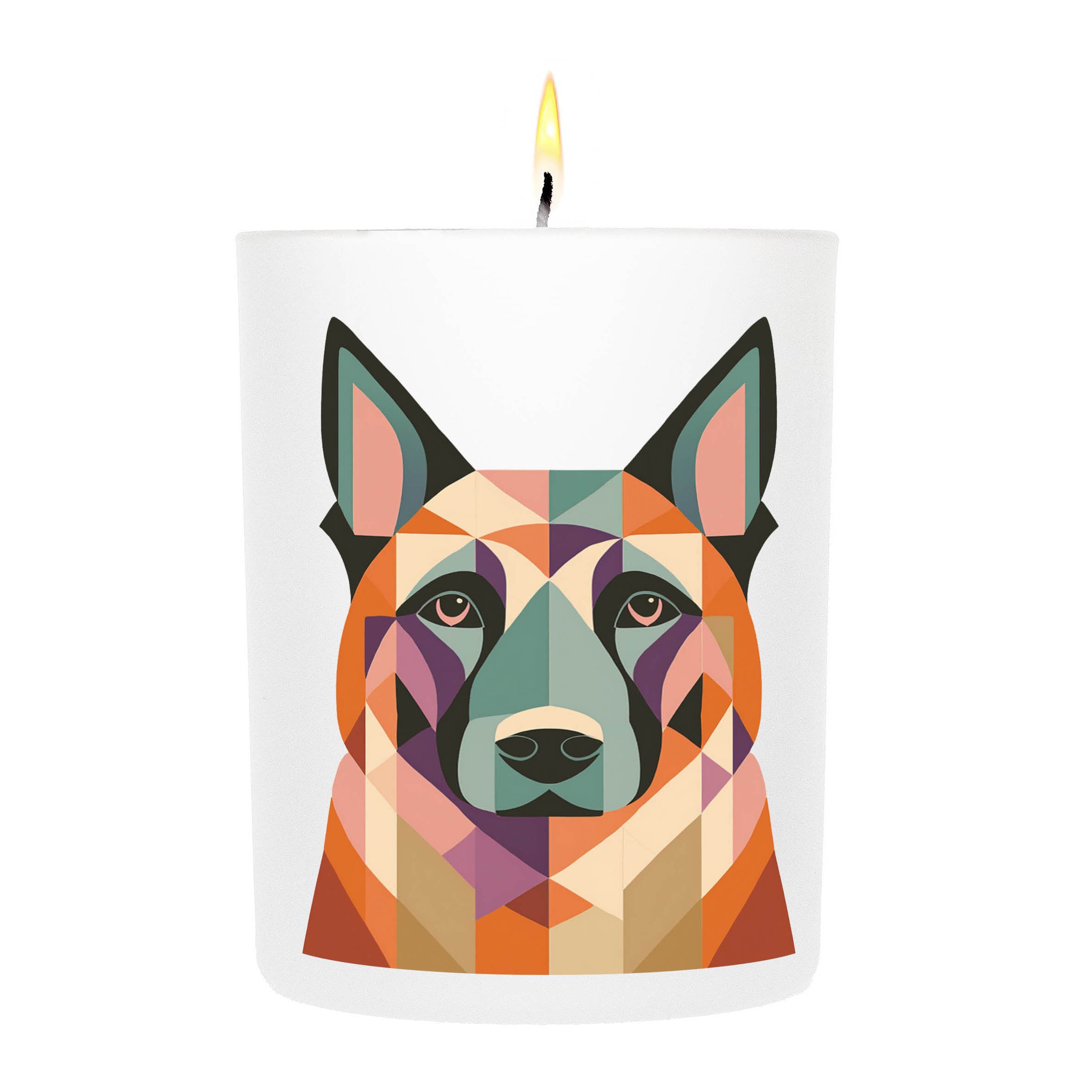 Dutch Shepherd Graphic Bold Dog Candle