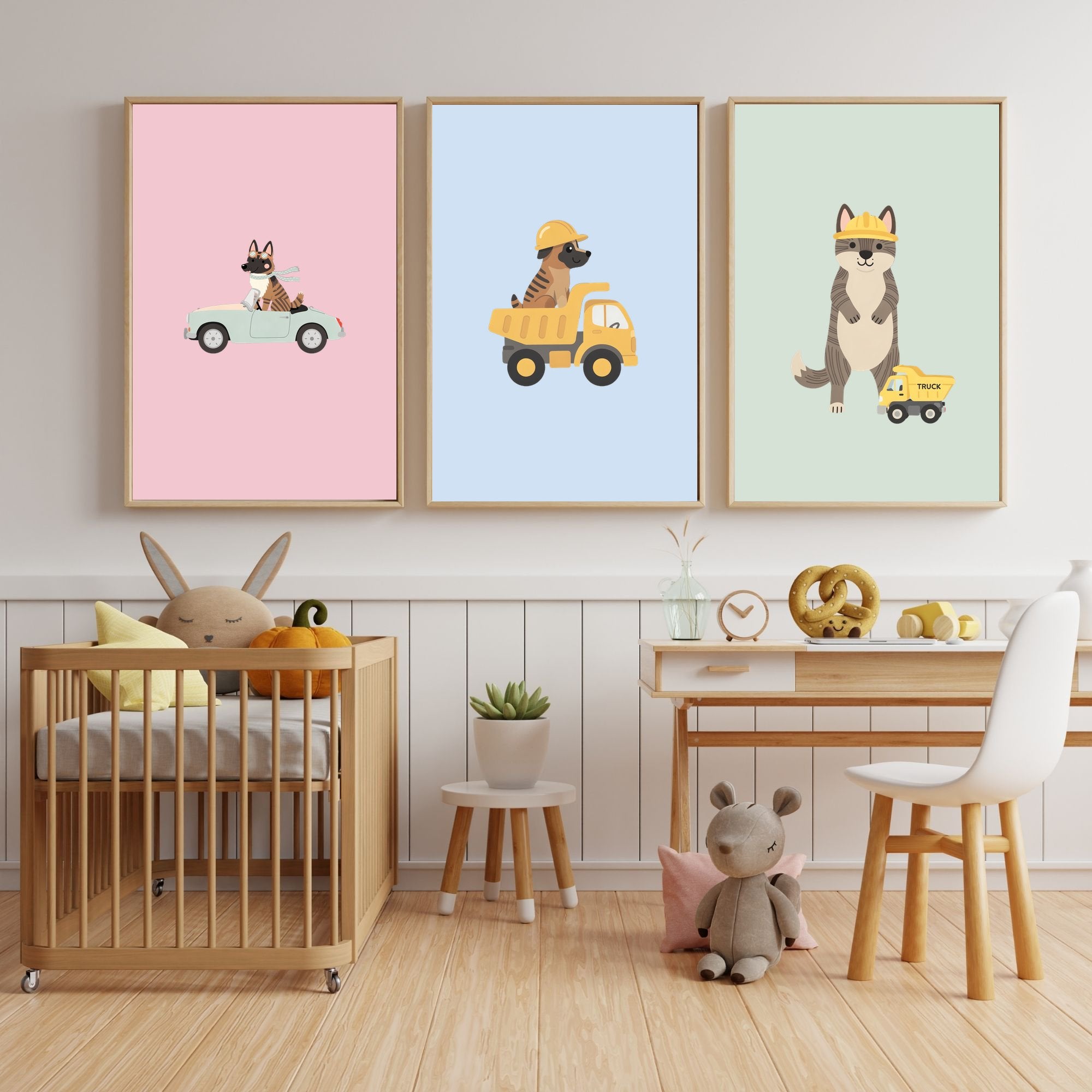 Dutch Shepherd Kids Nursery Wall Art Print Bundle — 22 Dog Costume Designs, 5 Colours, 6 Print Sizes | Digital Download