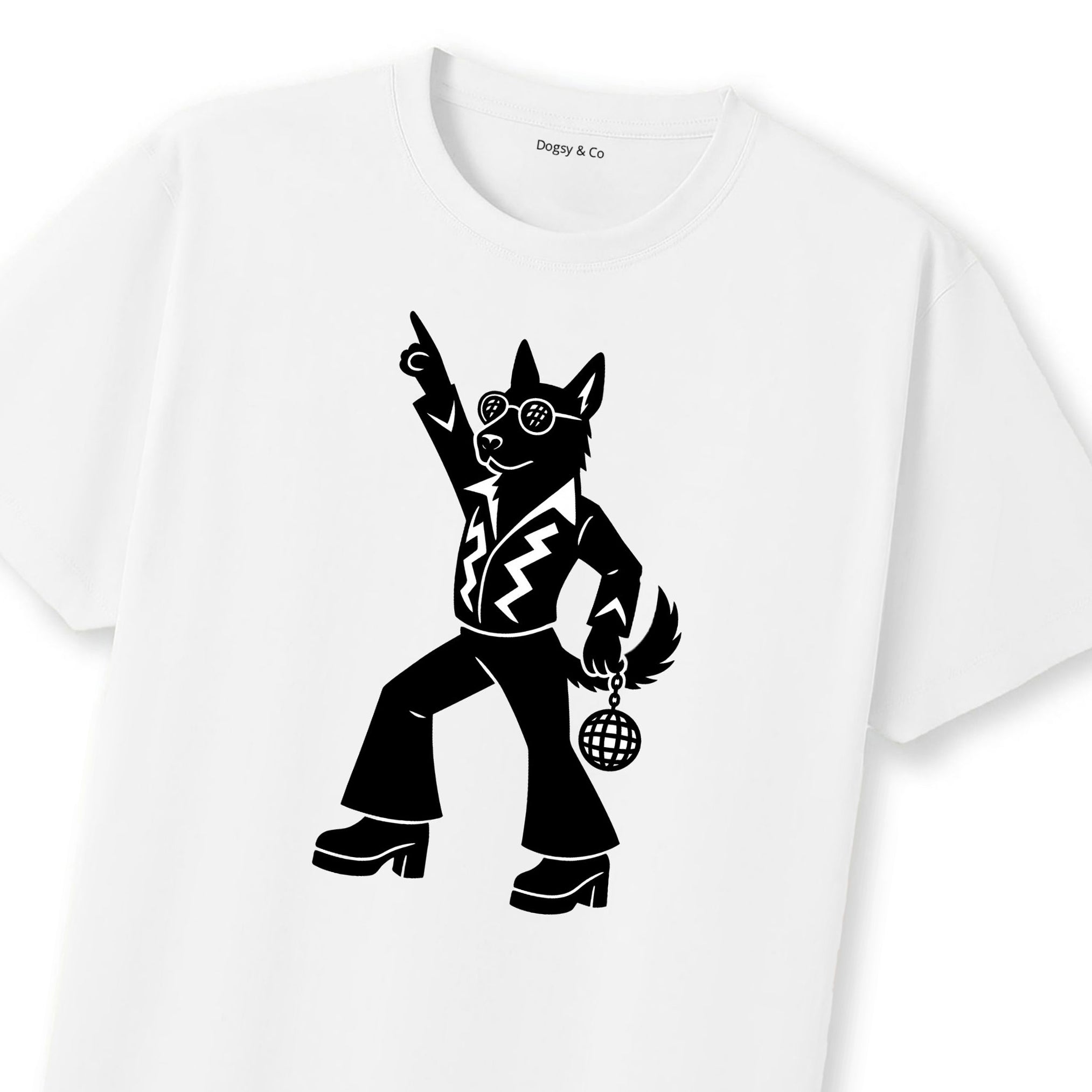 Dutch Shepherd Disco Doggo T-Shirt | Dogsy & Co