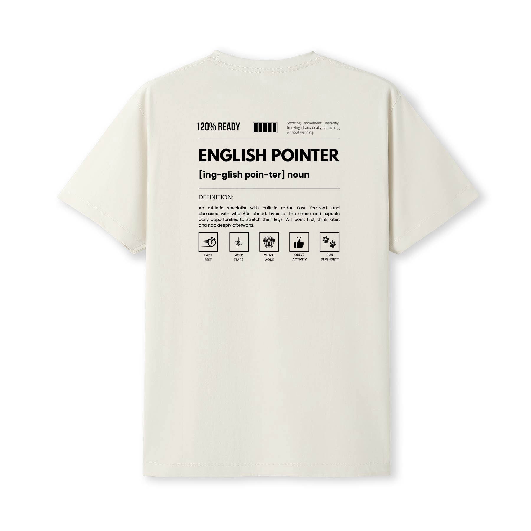 English Pointer Dog Attitude Tshirt Funny Breed Definition Tee