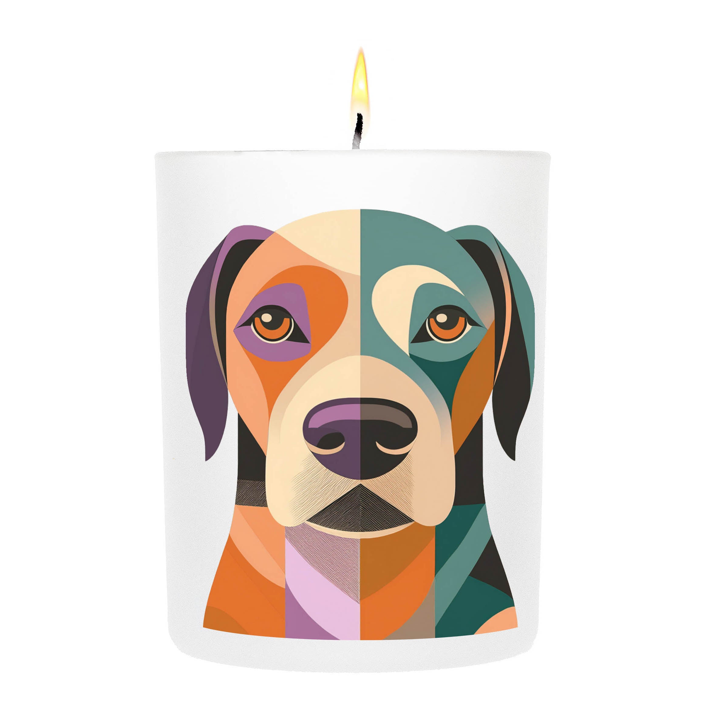 English Pointer Graphic Bold Dog Candle