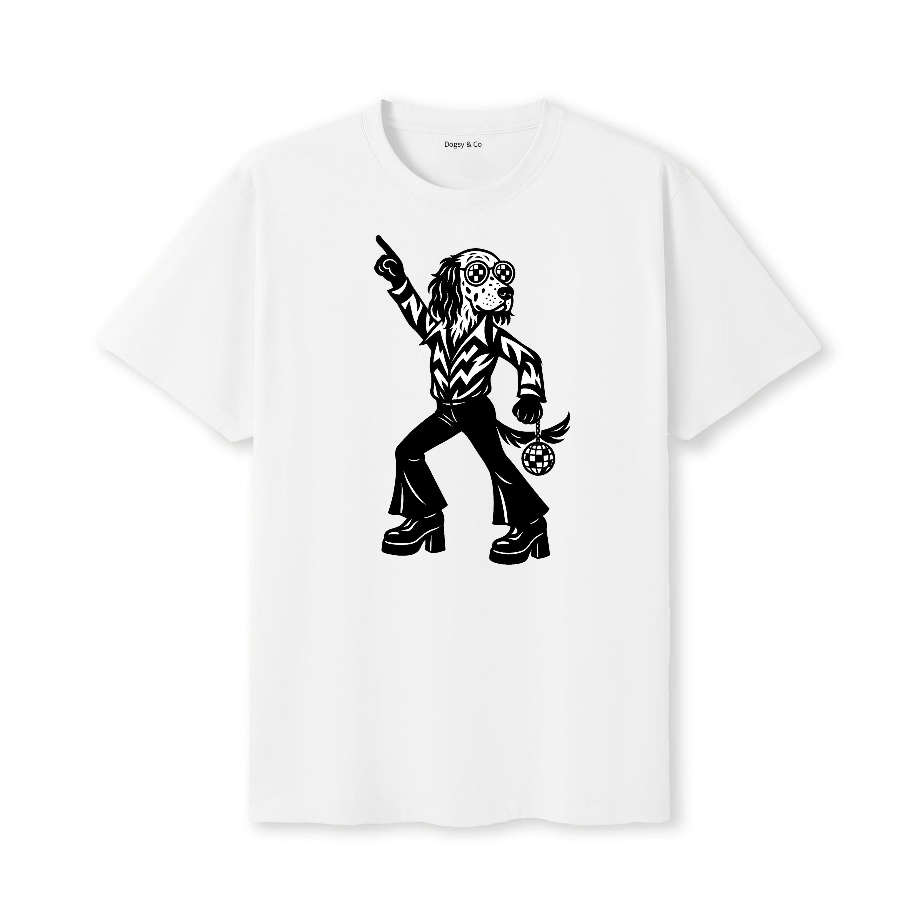 English Setter Disco Doggo T-Shirt - alternate view