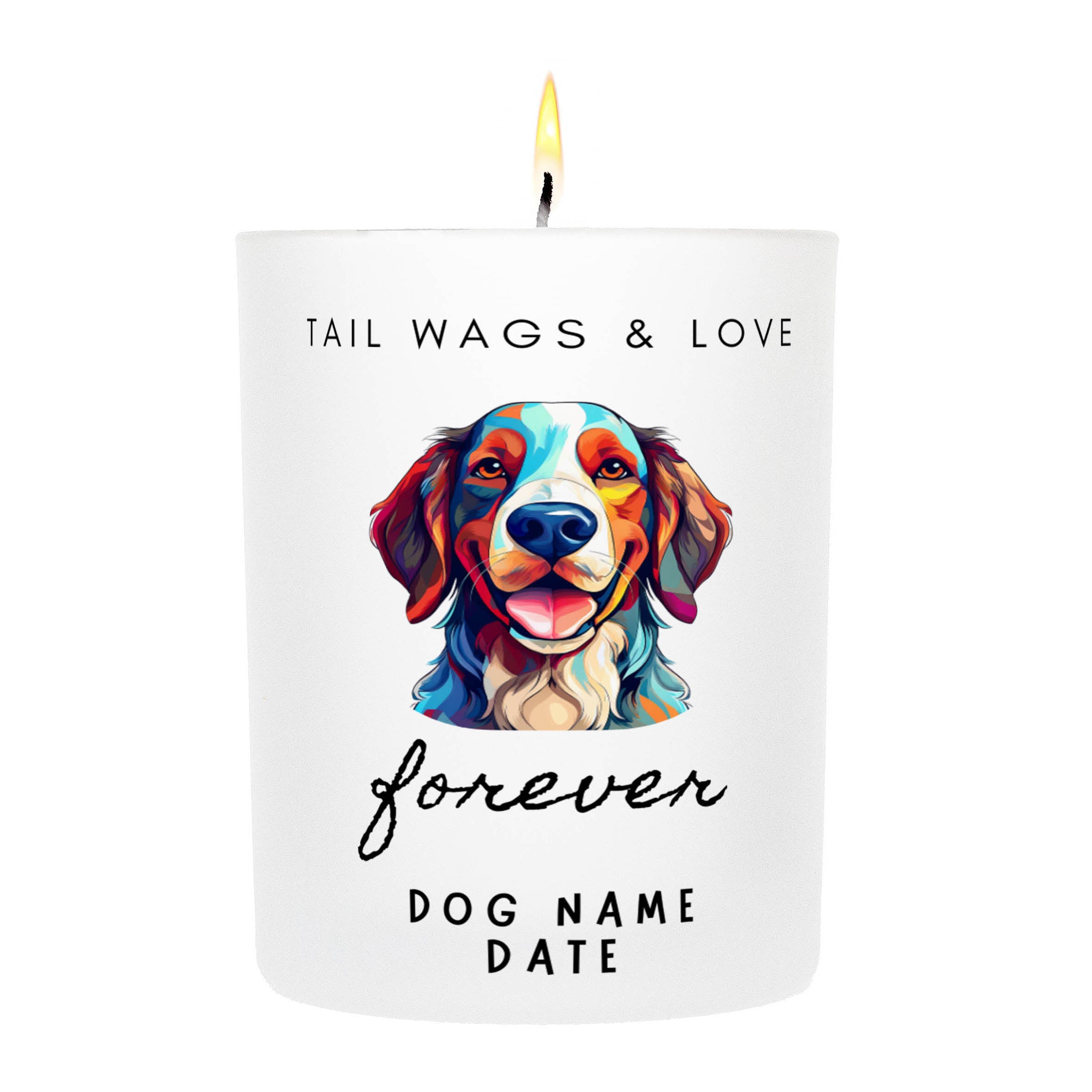 ENGLISH SETTER   Tail Wags & Love Custom Candle