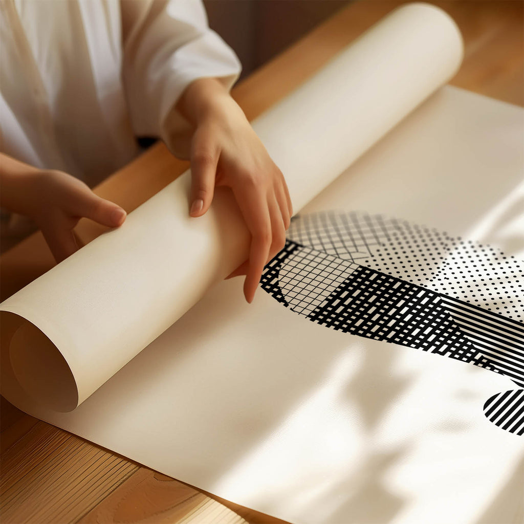 English Pointer Geometric Line Art mockup