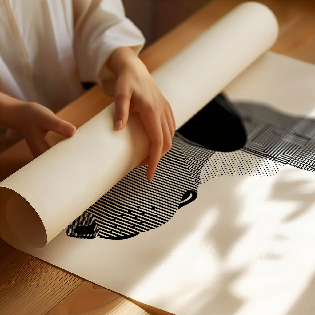 English Pointer Geometric Line Art mockup