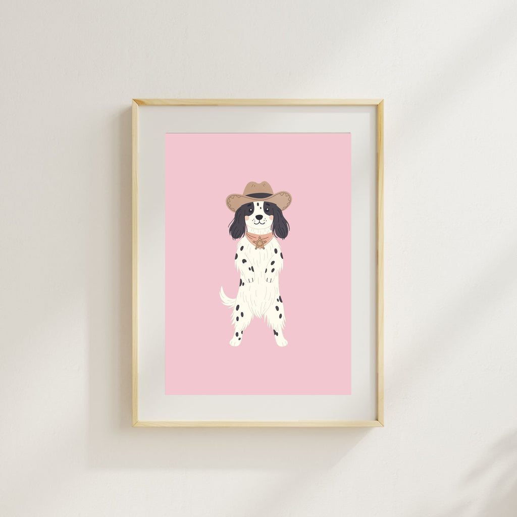 English Setter Kids Nursery Wall Art Print Bundle — 22 Dog Costume Designs, 5 Colours, 6 Print Sizes | Digital Download