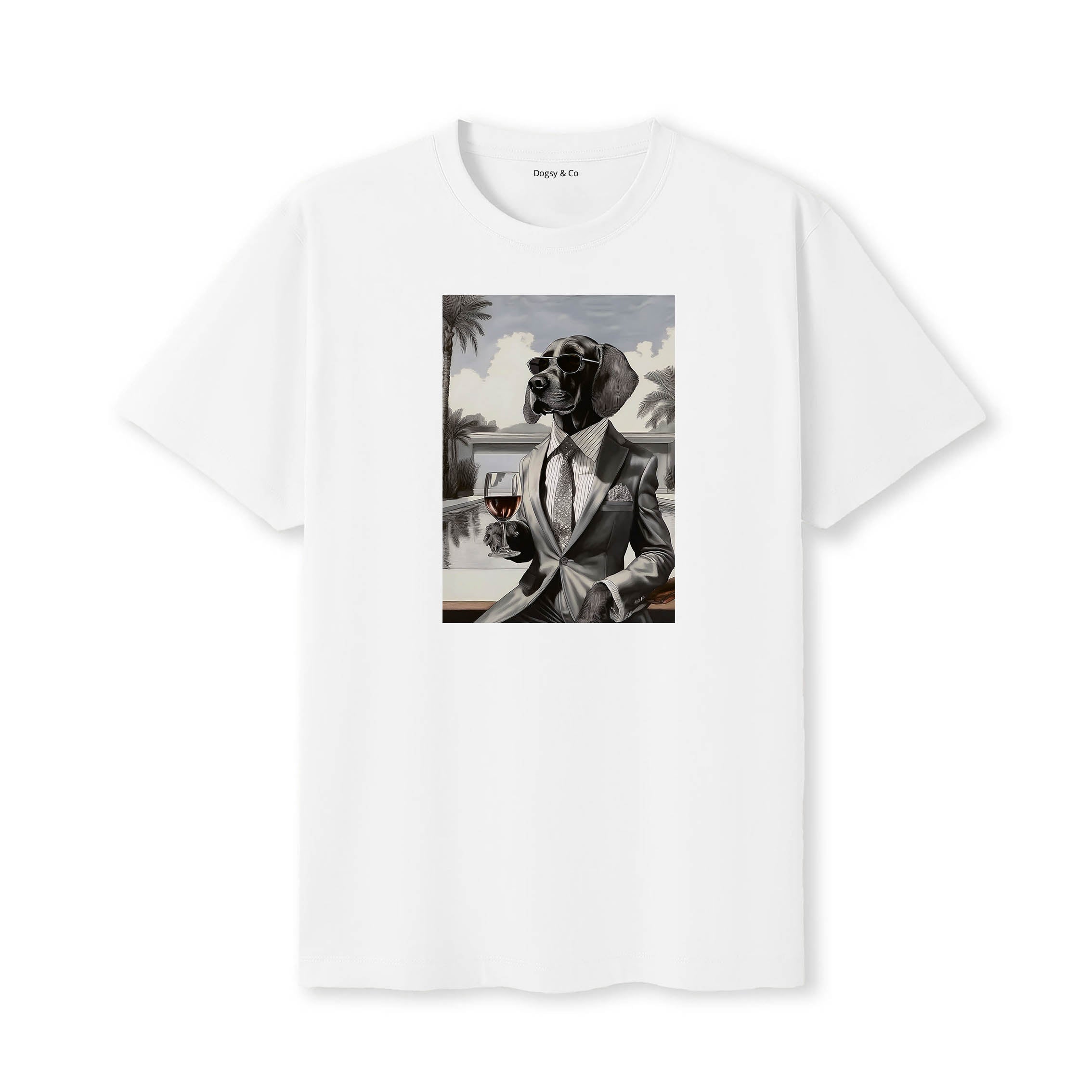English Setter distinguished gentleman dog t-shirt - white