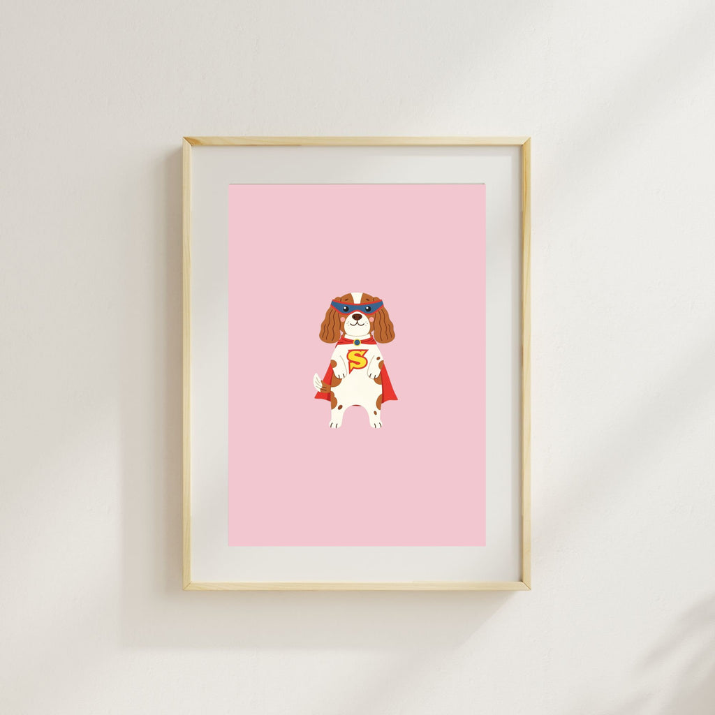 English Springer Spaniel Kids Nursery Wall Art Print Bundle — 22 Dog Costume Designs, 5 Colours, 6 Print Sizes | Digital Download